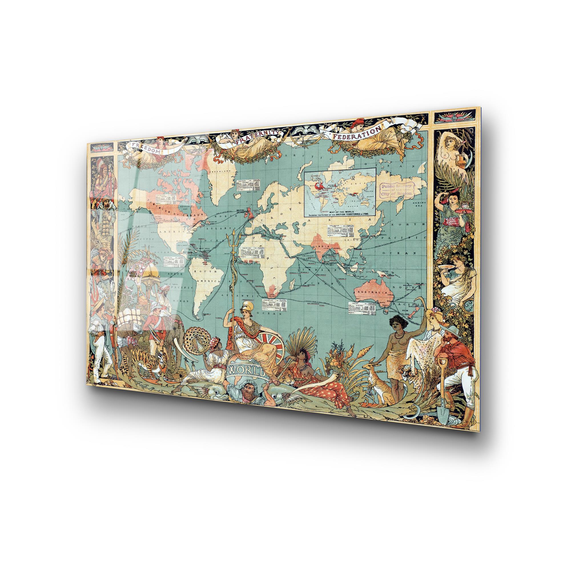 UV-339 Baskılı Cam Dikdörtgen Duvar Tablosu | ByLamp