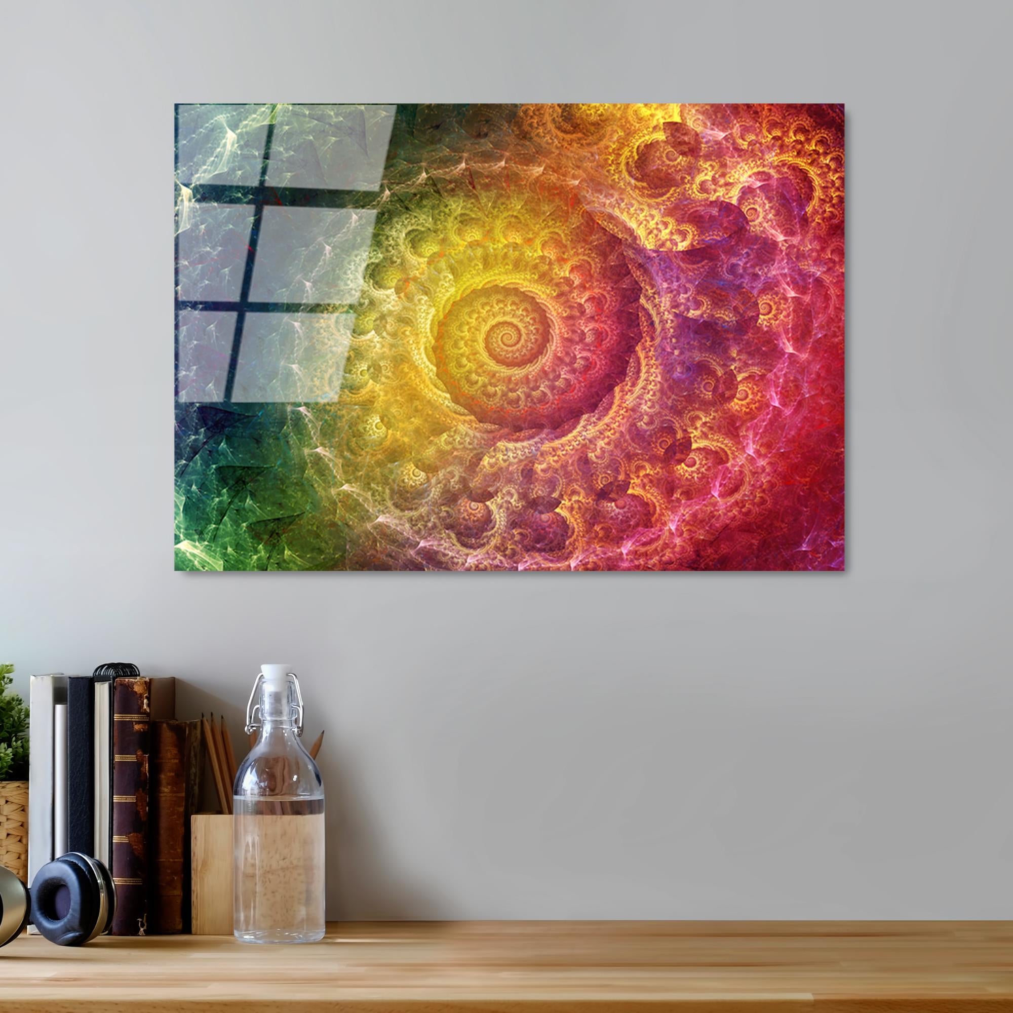 UV-342 Baskılı Cam Dikdörtgen Duvar Tablosu | ByLamp