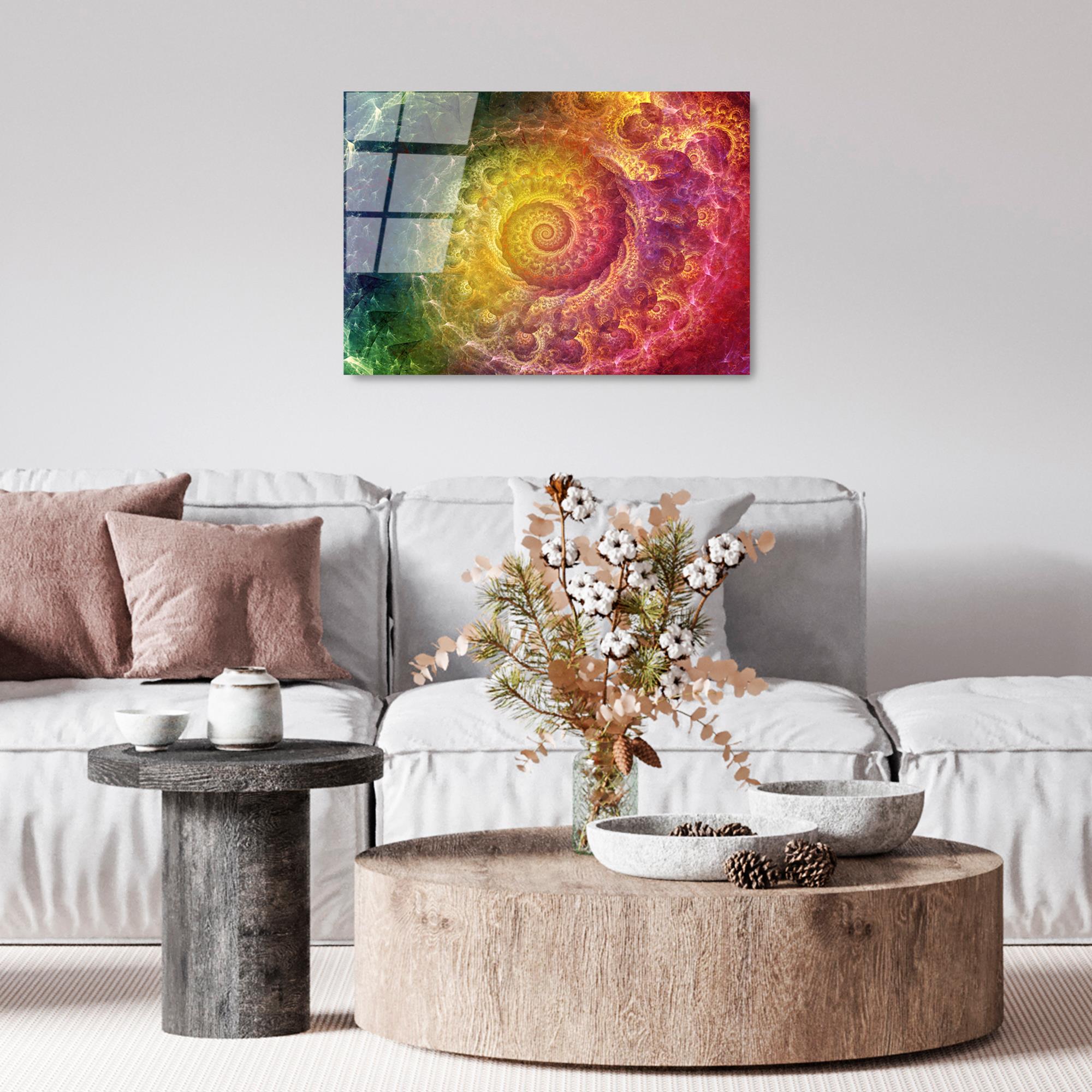 UV-342 Baskılı Cam Dikdörtgen Duvar Tablosu | ByLamp