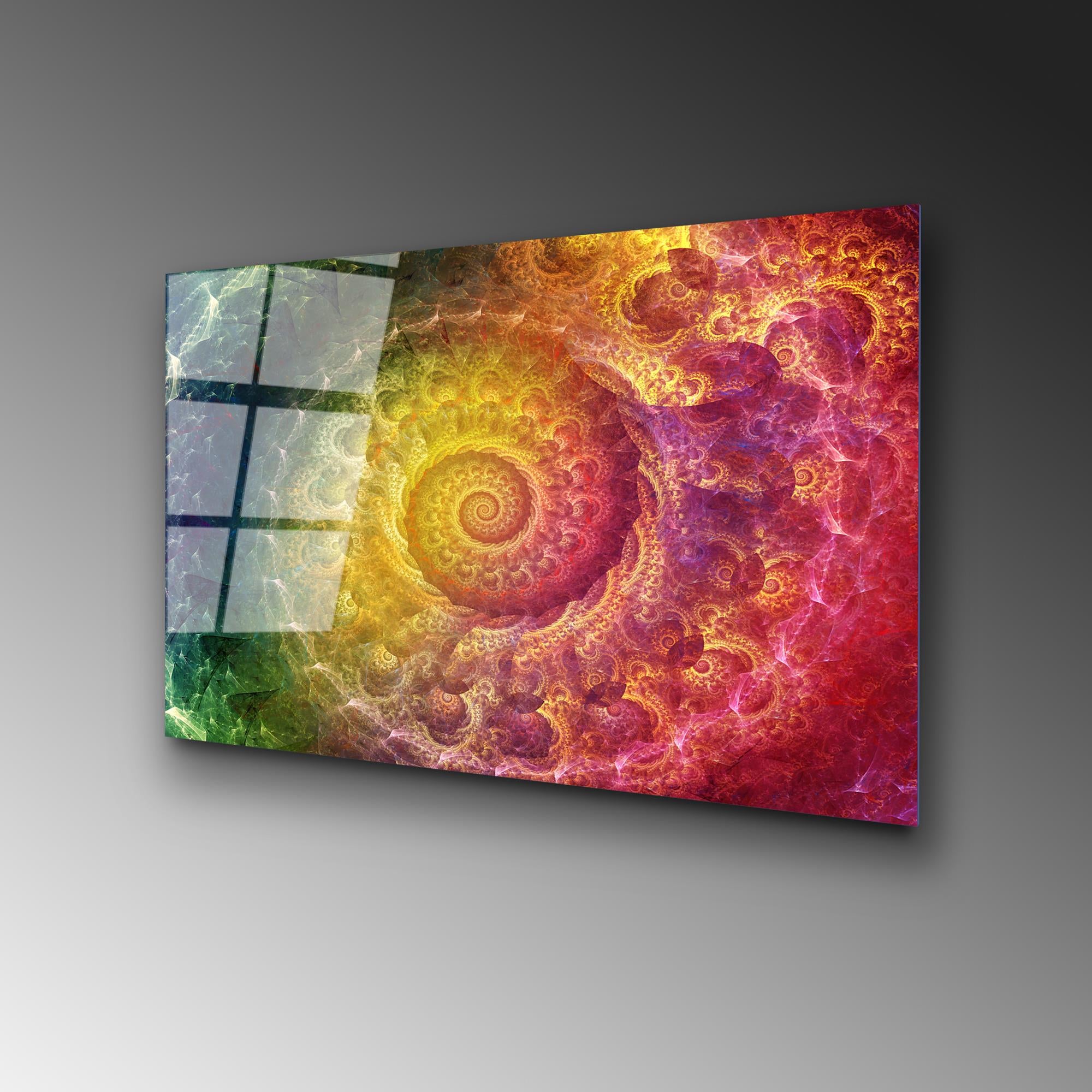 UV-342 Baskılı Cam Dikdörtgen Duvar Tablosu | ByLamp