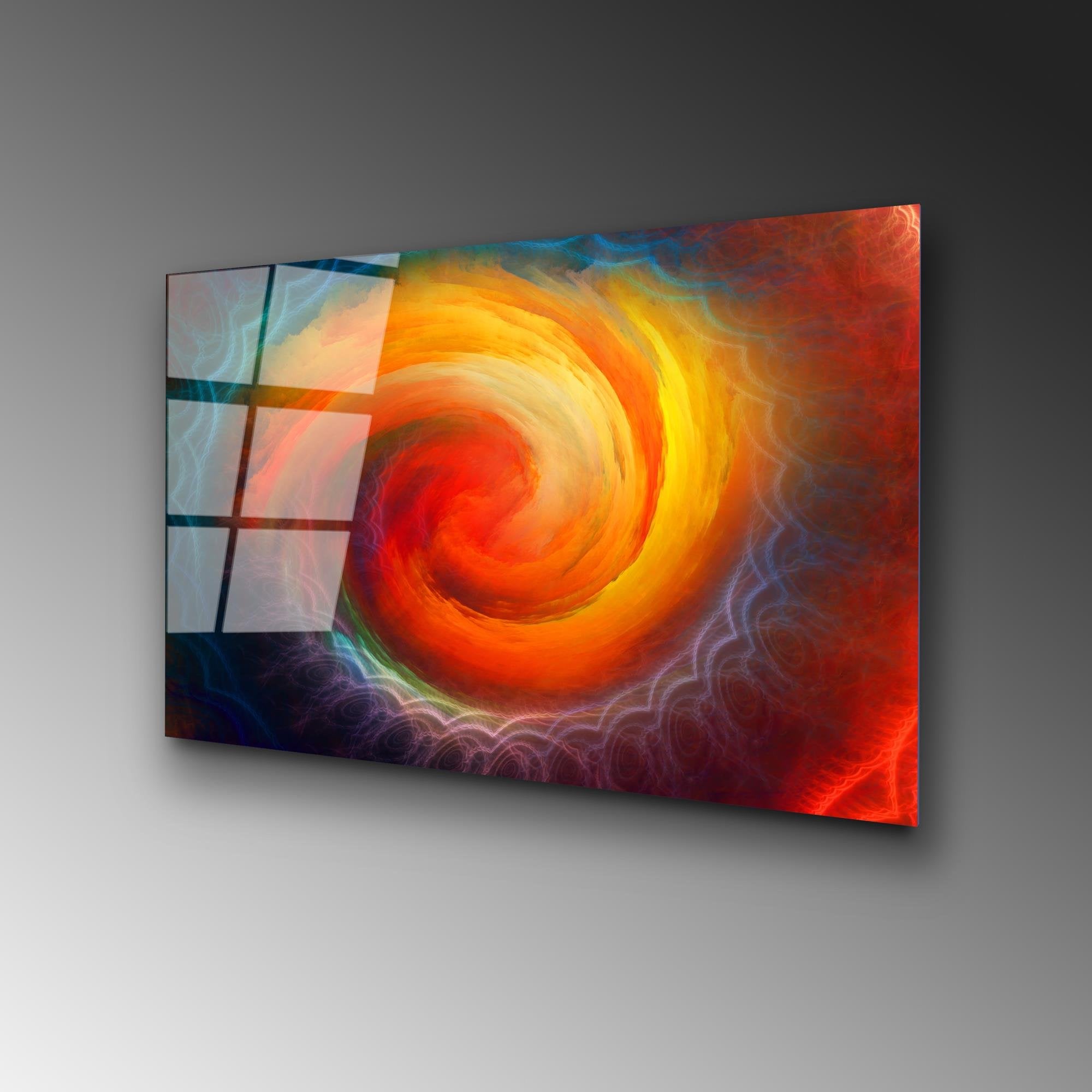 UV-343 Baskılı Cam Dikdörtgen Duvar Tablosu | ByLamp