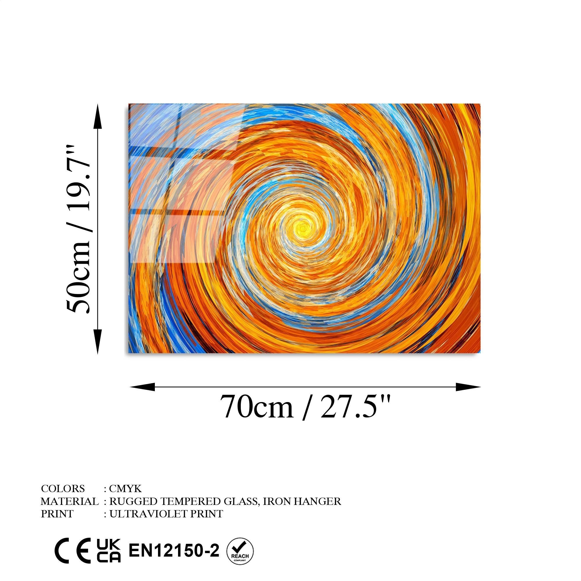 UV-344 Baskılı Cam Dikdörtgen Duvar Tablosu | ByLamp