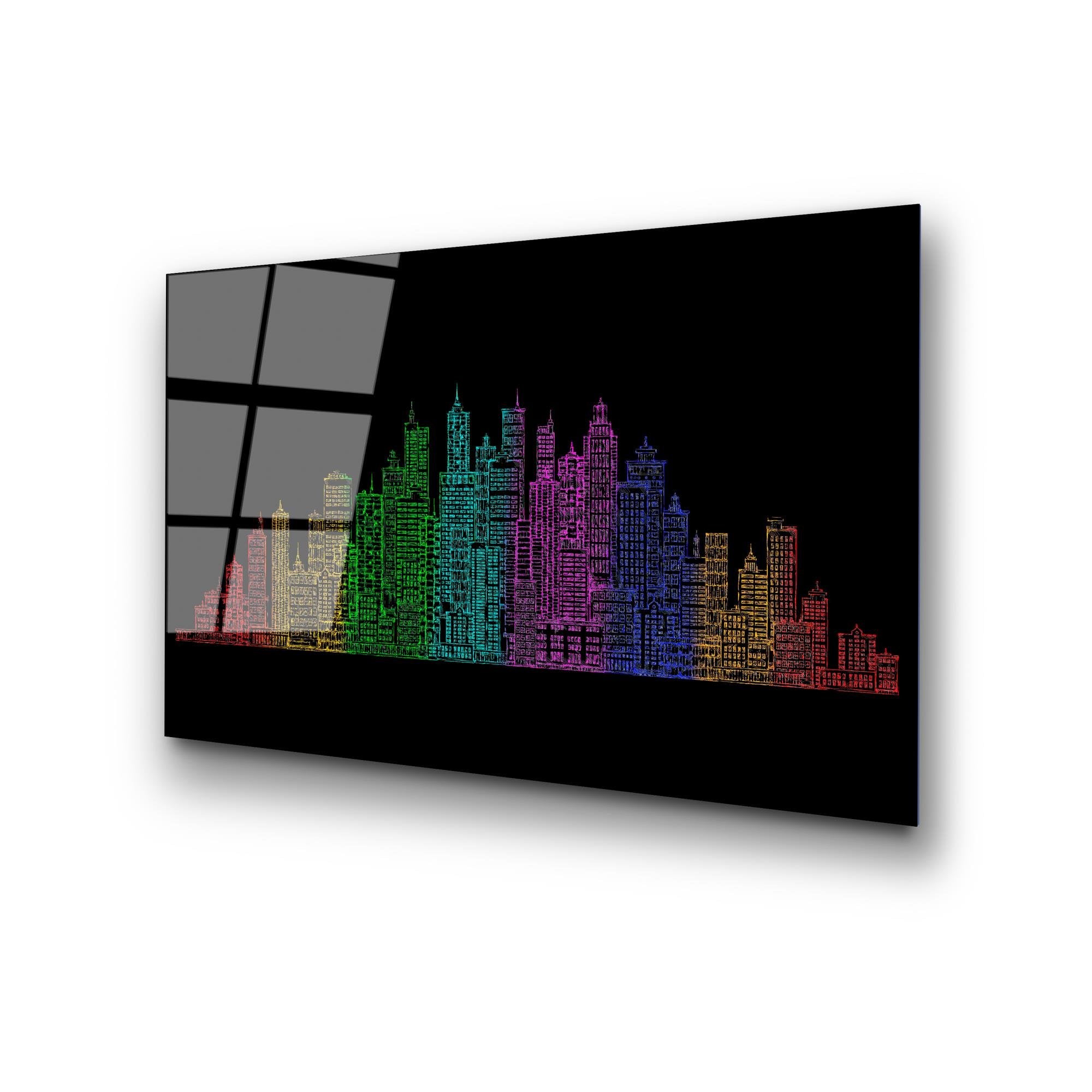 UV-349 Baskılı Cam Dikdörtgen Duvar Tablosu | ByLamp