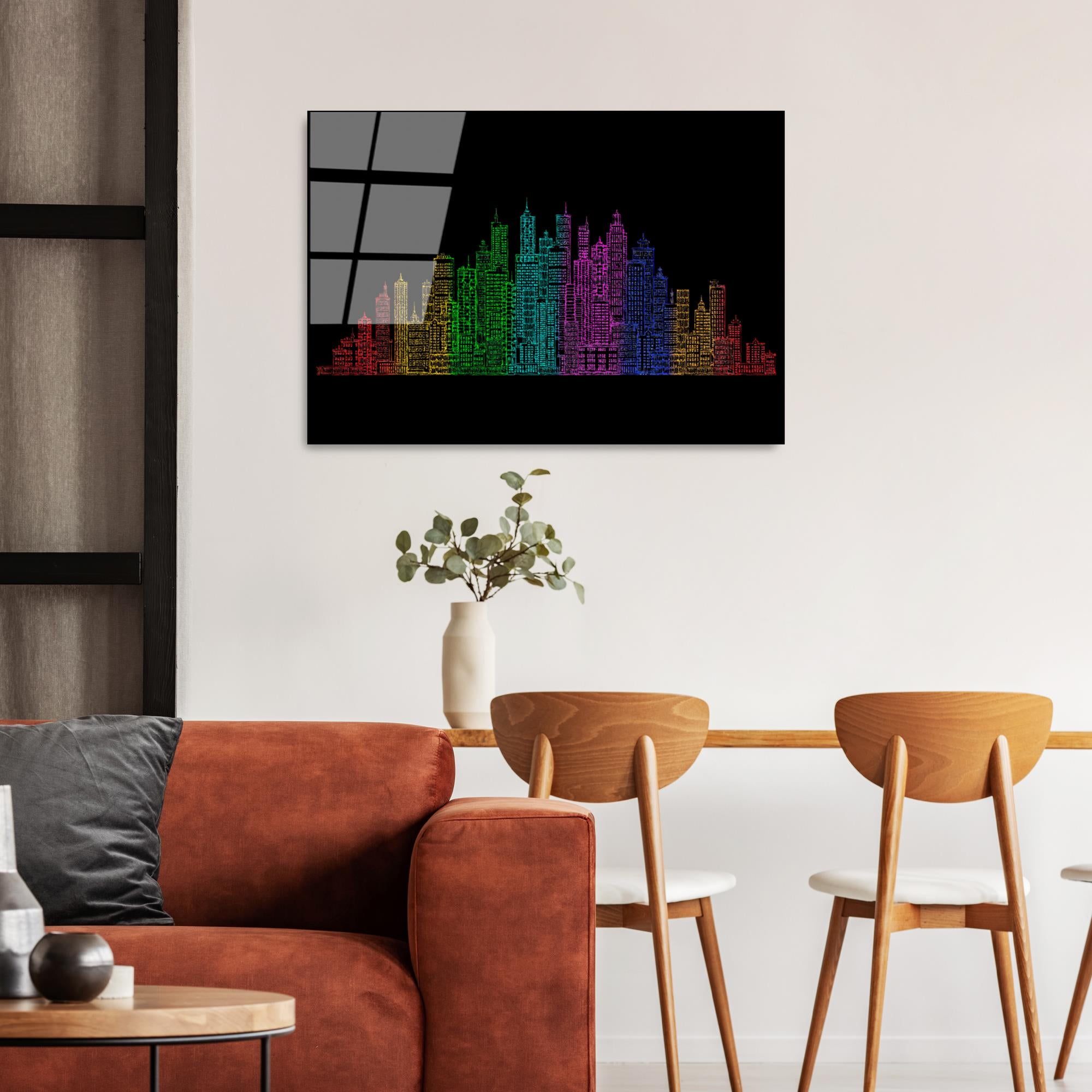 UV-349 Baskılı Cam Dikdörtgen Duvar Tablosu | ByLamp