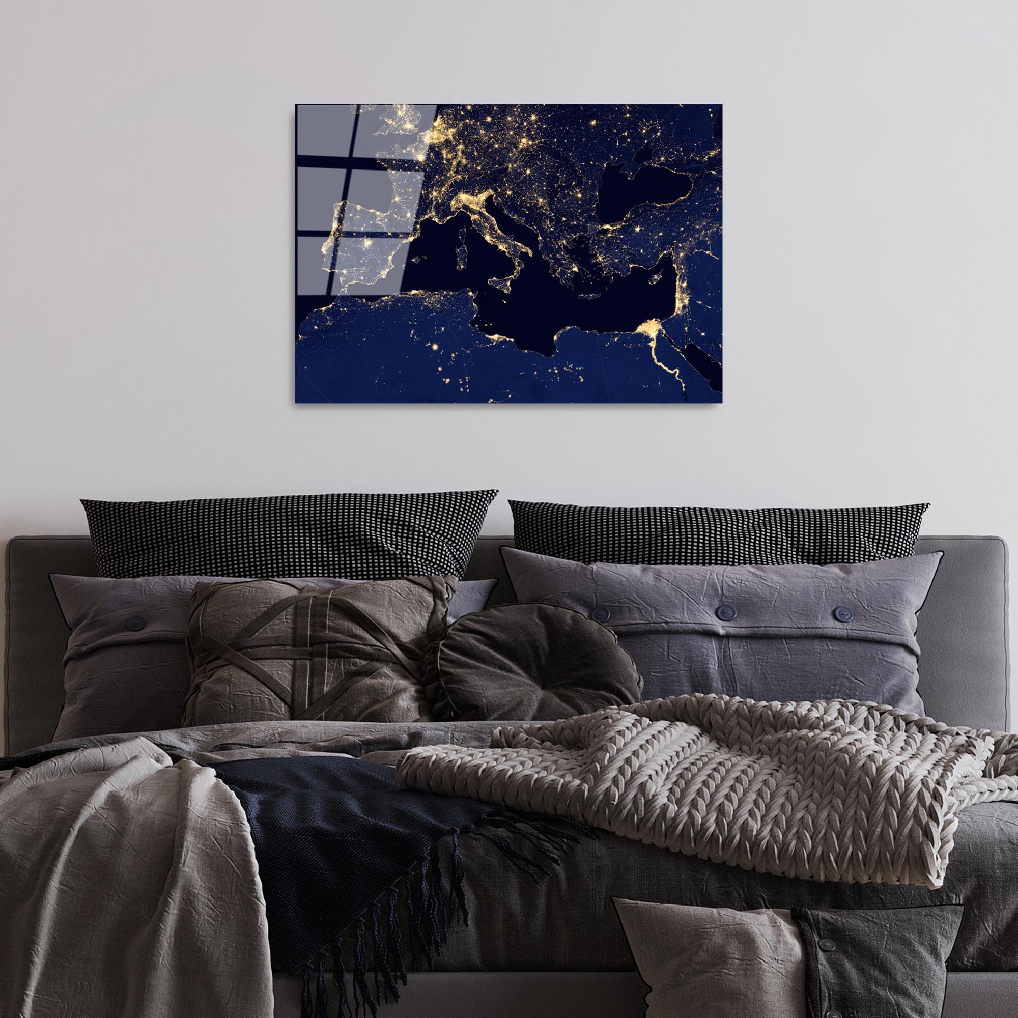 UV-350 Baskılı Cam Dikdörtgen Duvar Tablosu | ByLamp