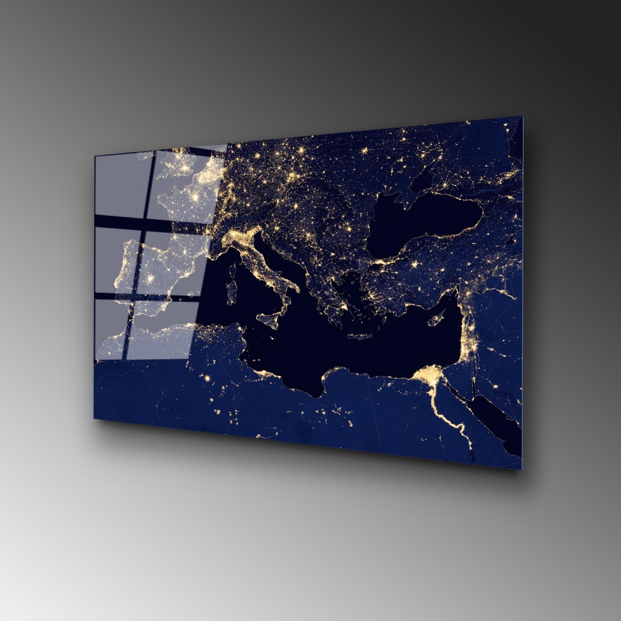 UV-350 Baskılı Cam Dikdörtgen Duvar Tablosu | ByLamp