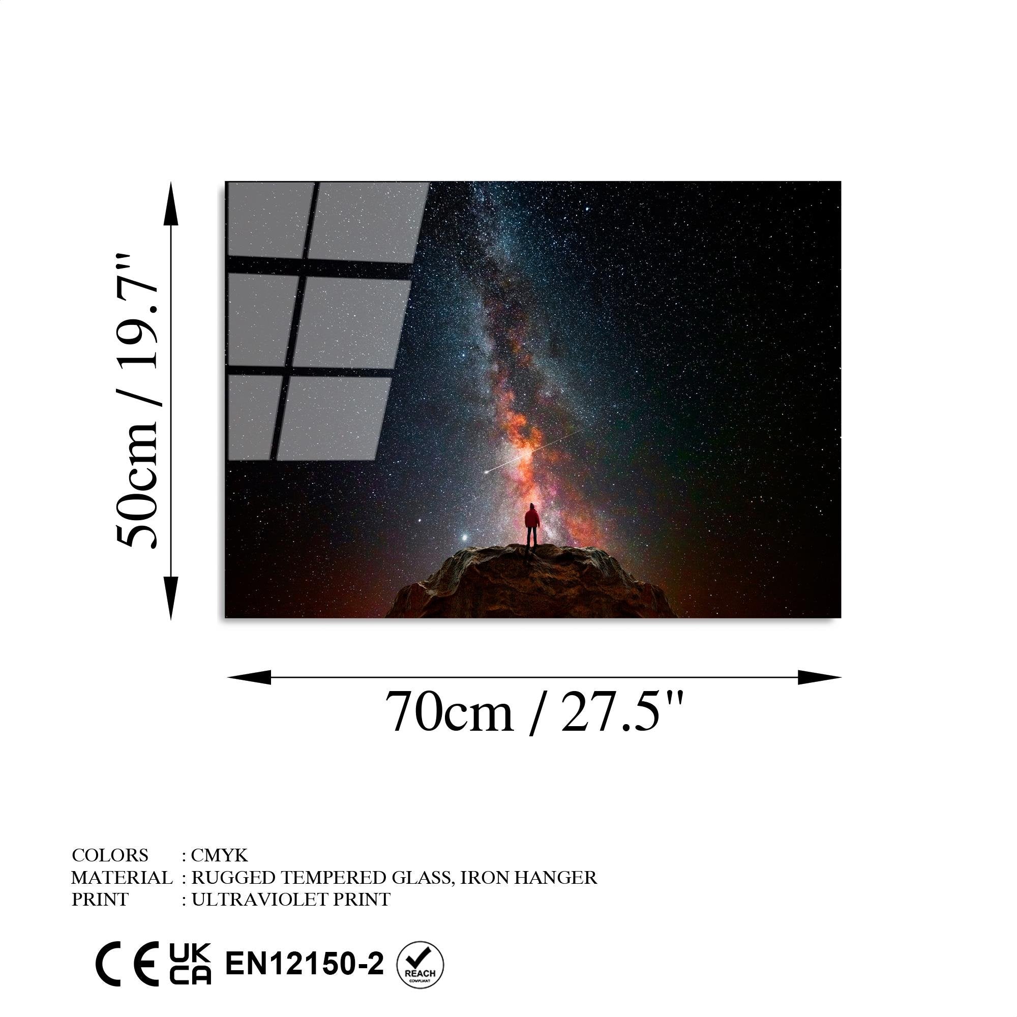 UV-352 Baskılı Cam Dikdörtgen Duvar Tablosu | ByLamp