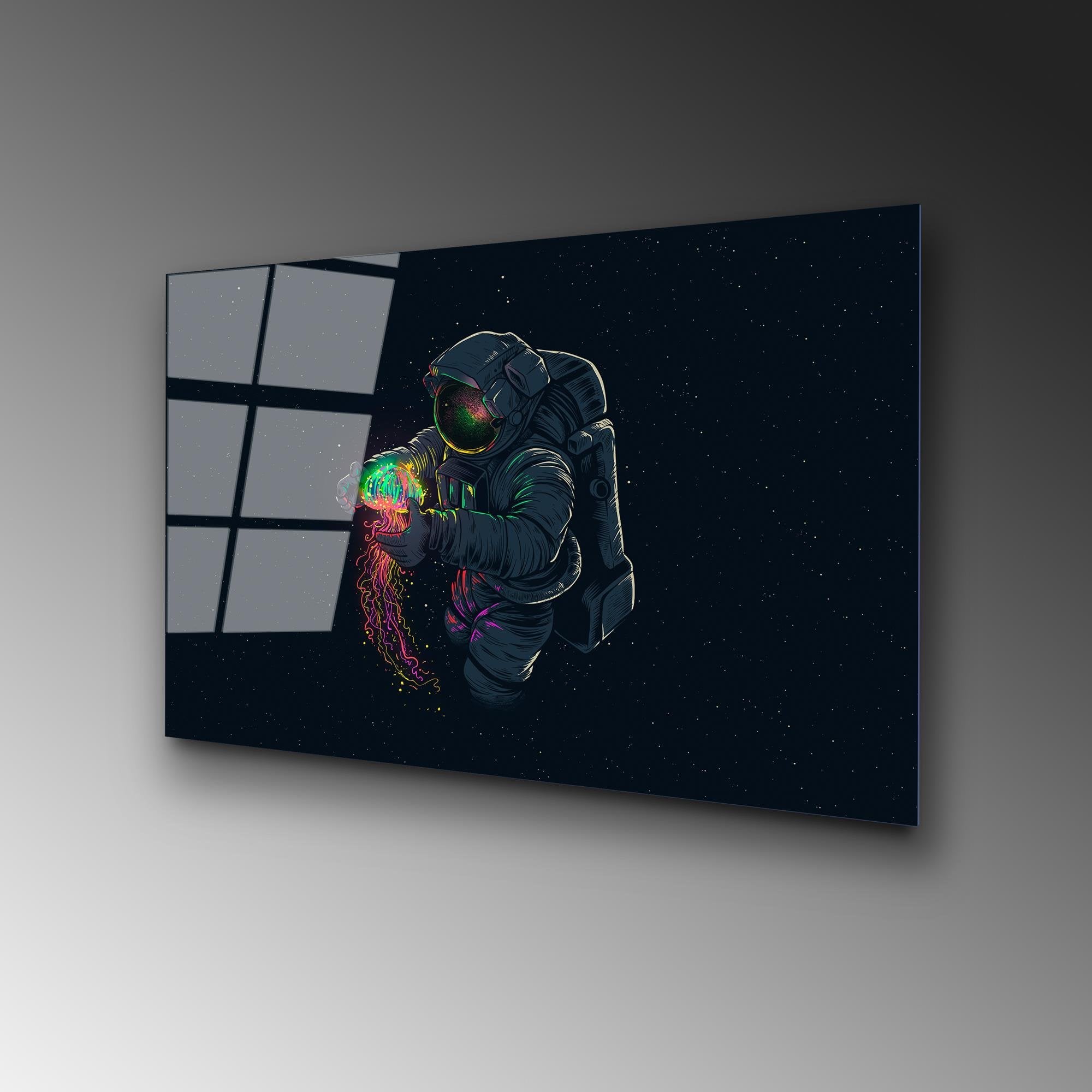 UV-353 Baskılı Cam Dikdörtgen Duvar Tablosu | ByLamp