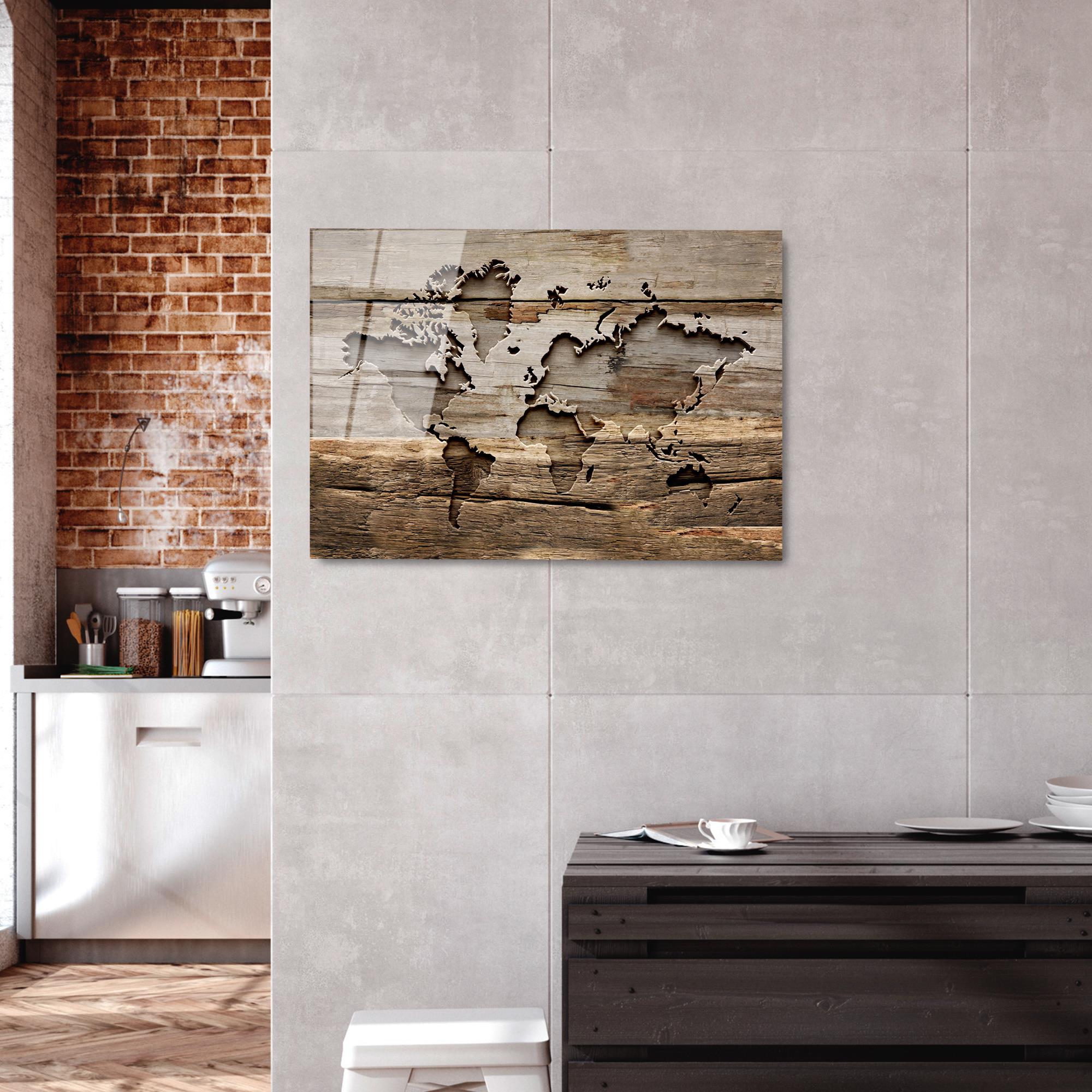 UV-355 Baskılı Cam Dikdörtgen Duvar Tablosu | ByLamp