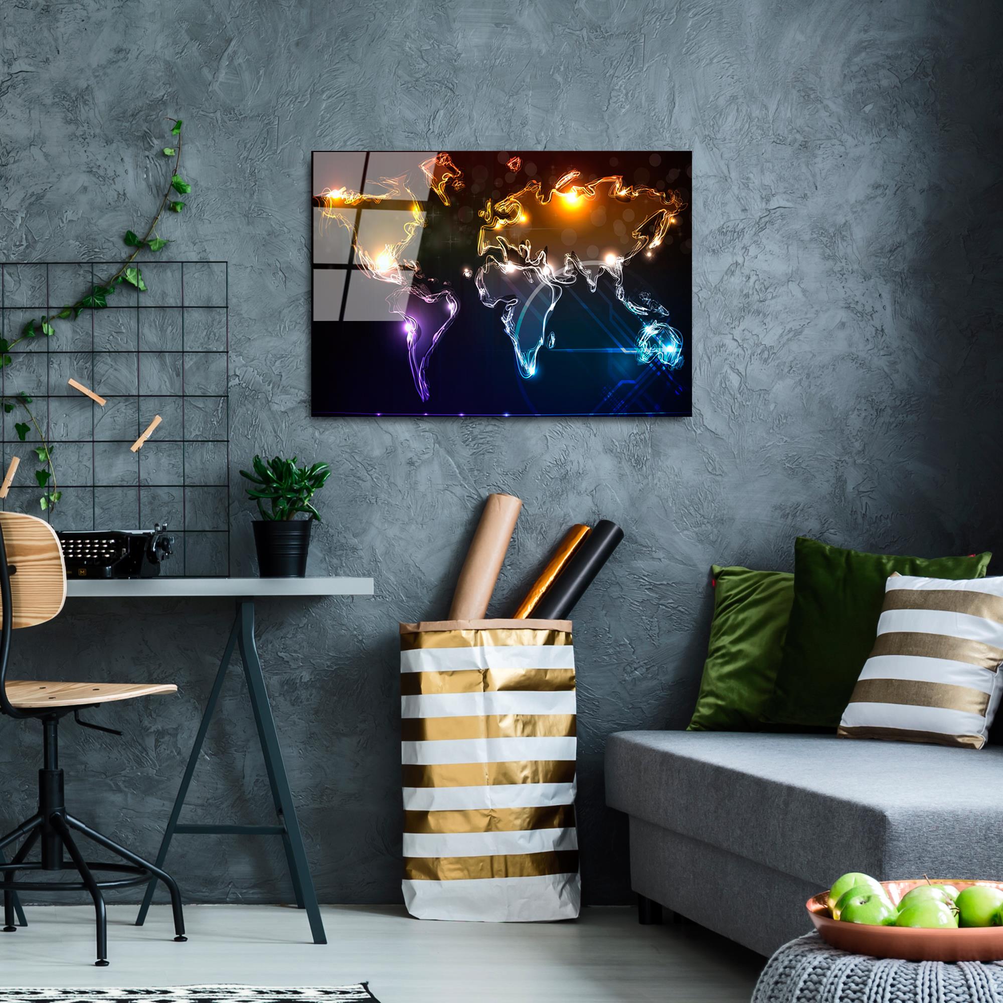 UV-357 Baskılı Cam Dikdörtgen Duvar Tablosu | ByLamp