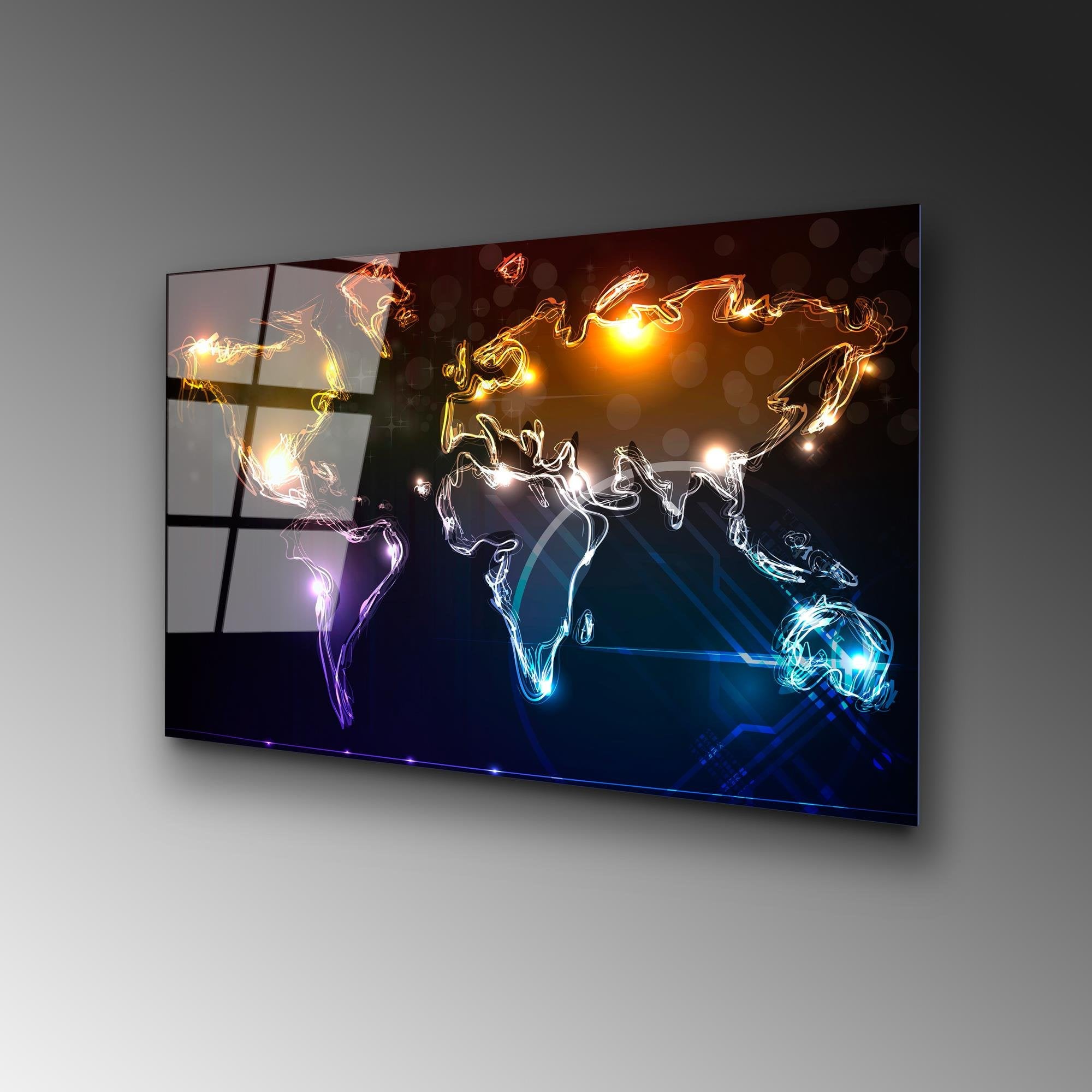 UV-357 Baskılı Cam Dikdörtgen Duvar Tablosu | ByLamp