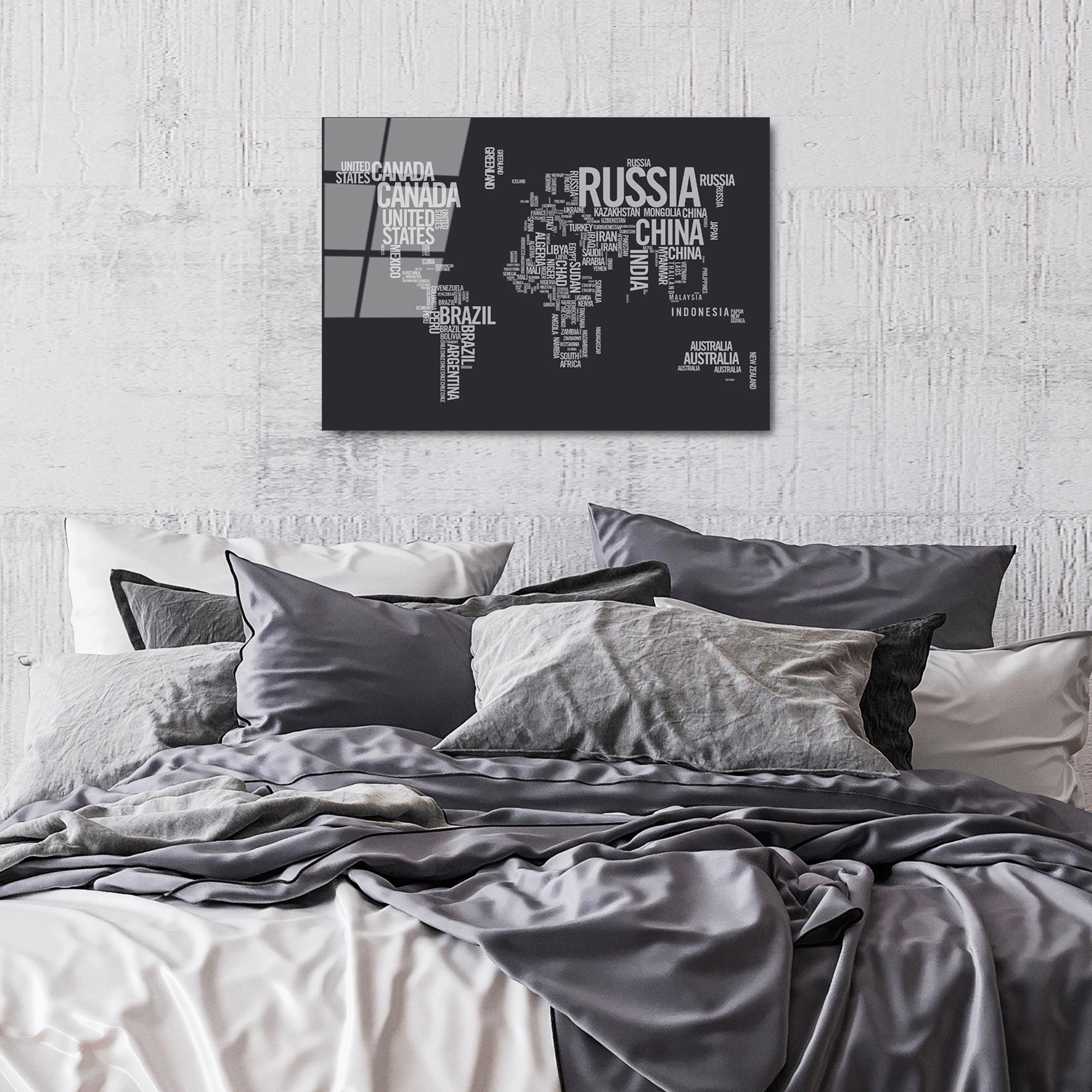 UV-359 Baskılı Cam Dikdörtgen Duvar Tablosu | ByLamp