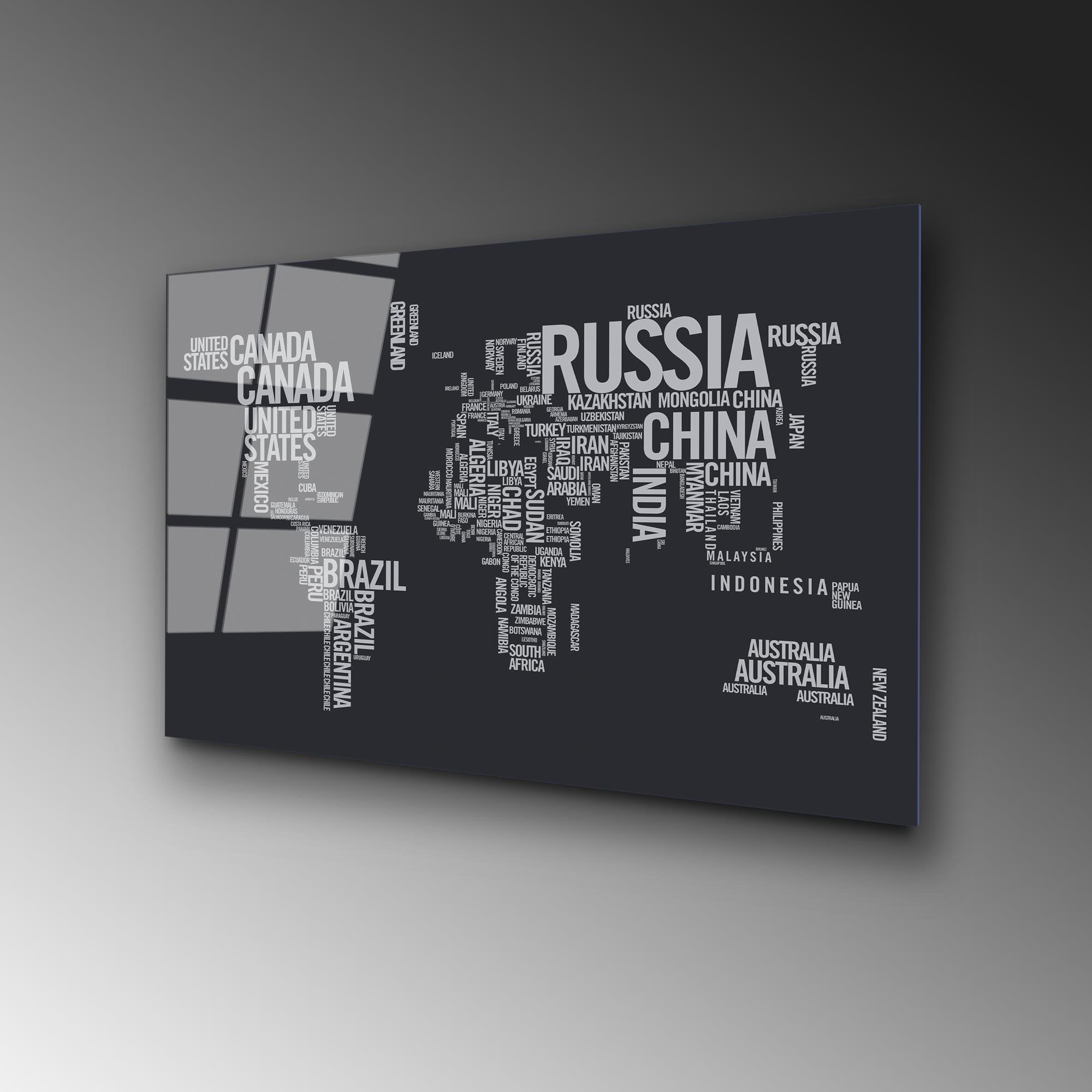 UV-359 Baskılı Cam Dikdörtgen Duvar Tablosu | ByLamp