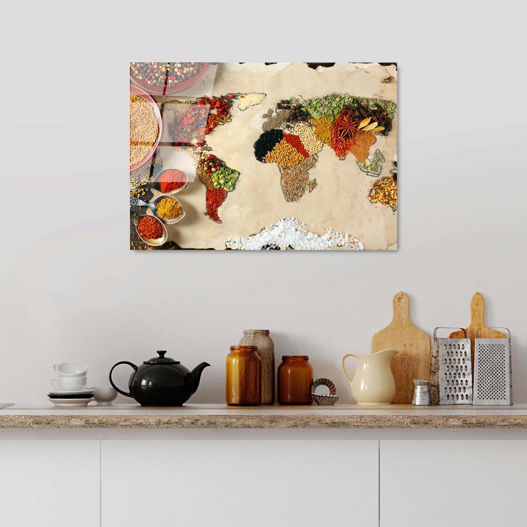 UV-365 Baskılı Cam Dikdörtgen Duvar Tablosu | ByLamp