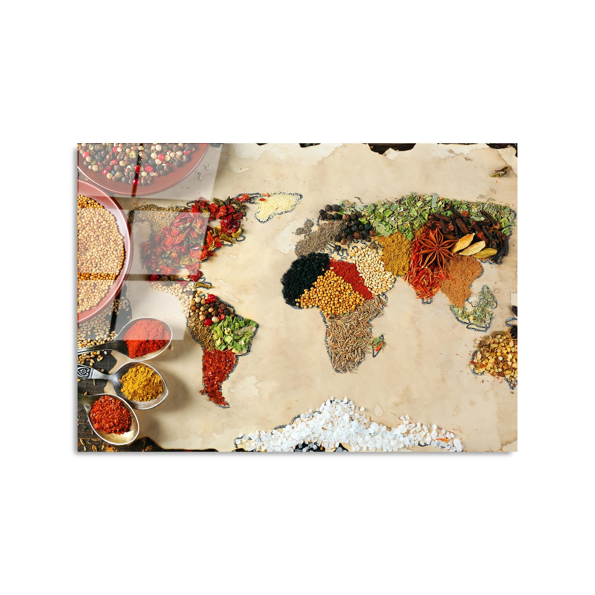 UV-365 Baskılı Cam Dikdörtgen Duvar Tablosu | ByLamp