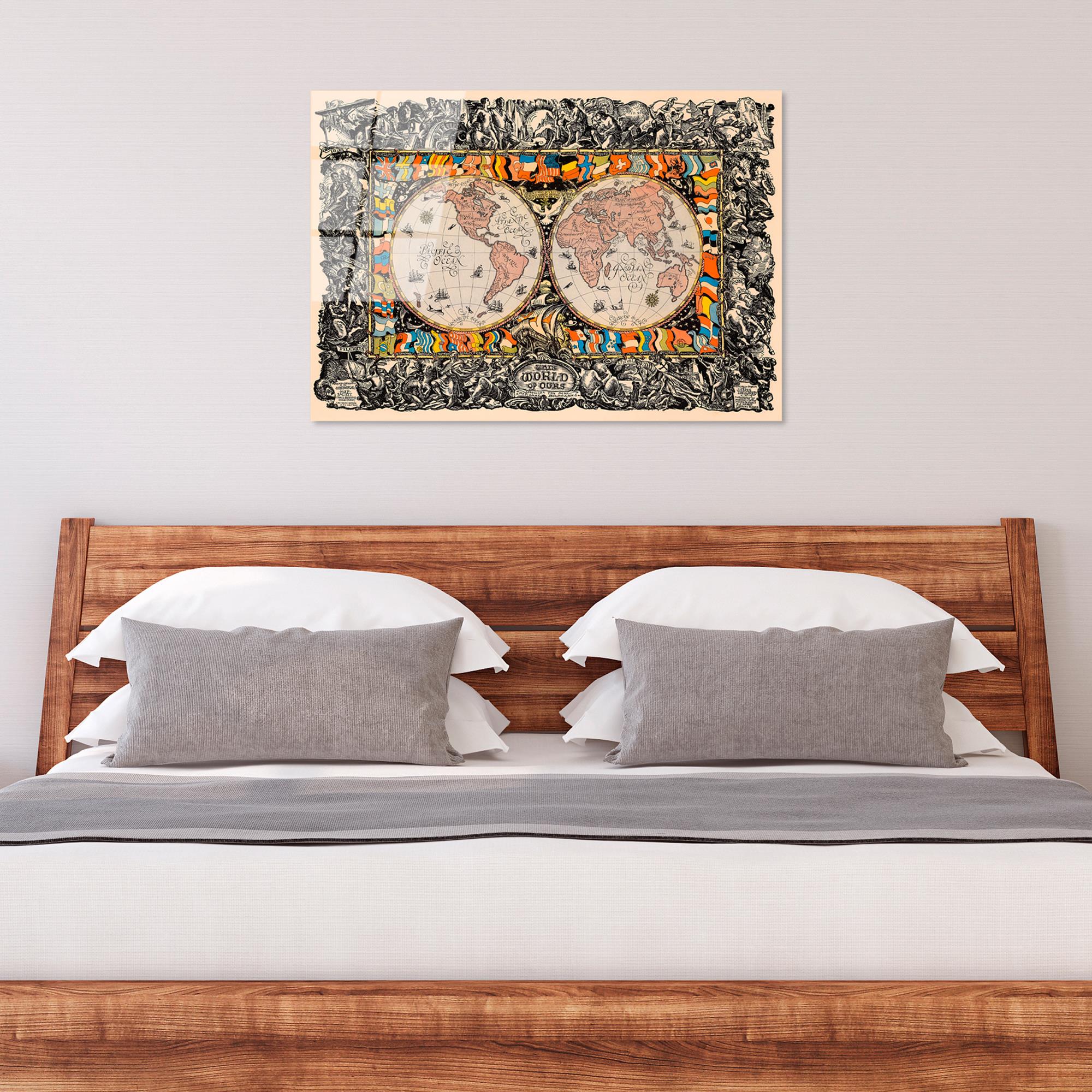 UV-366 Baskılı Cam Dikdörtgen Duvar Tablosu | ByLamp