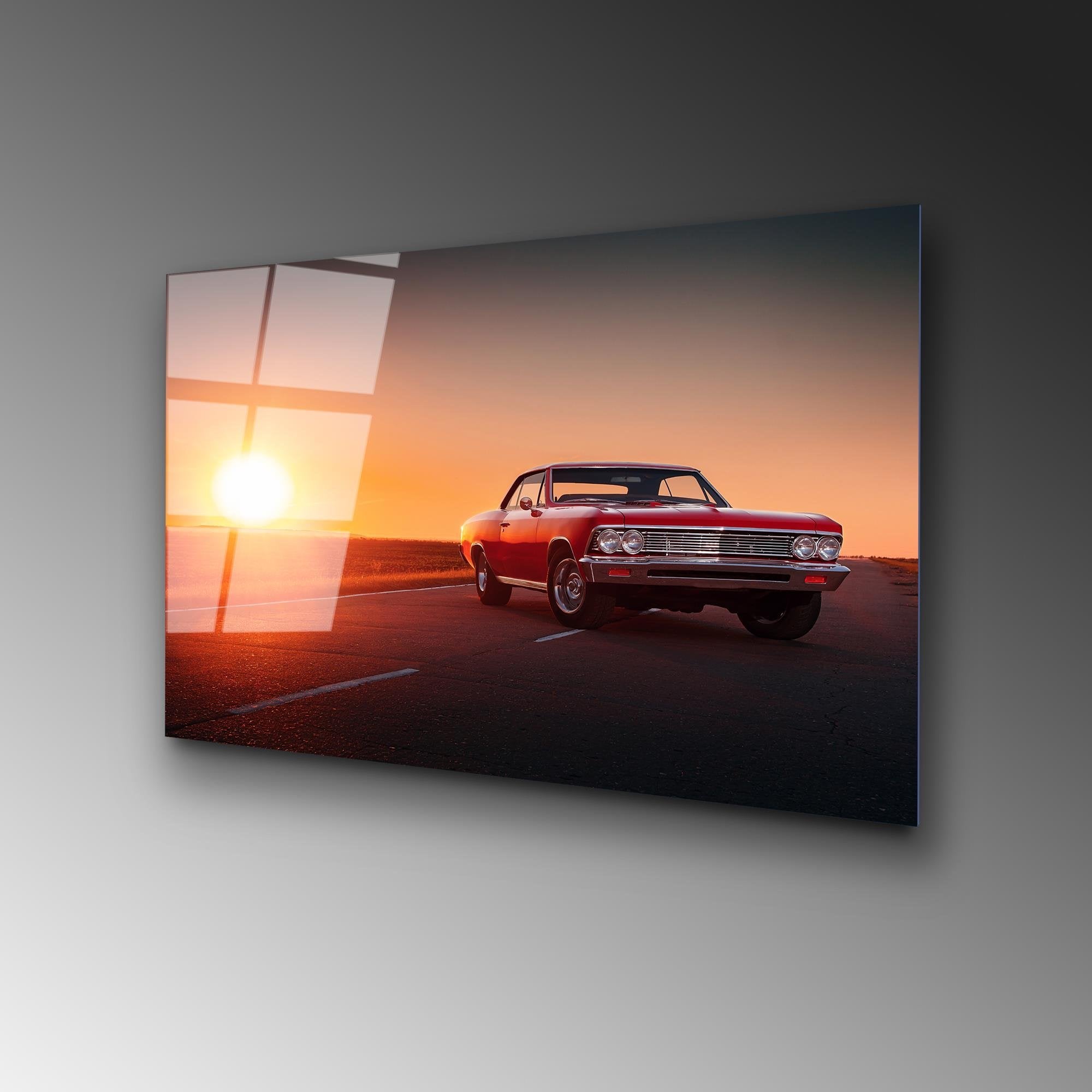 UV-369 Baskılı Cam Dikdörtgen Duvar Tablosu | ByLamp