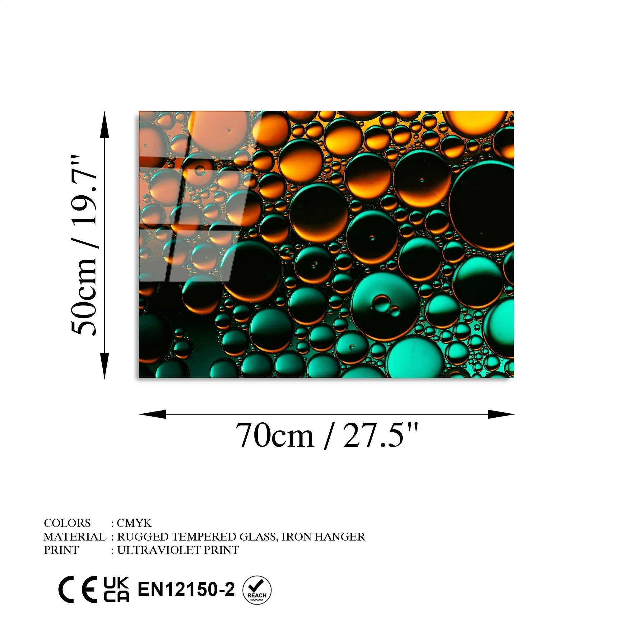 UV-375 Baskılı Cam Dikdörtgen Duvar Tablosu | ByLamp