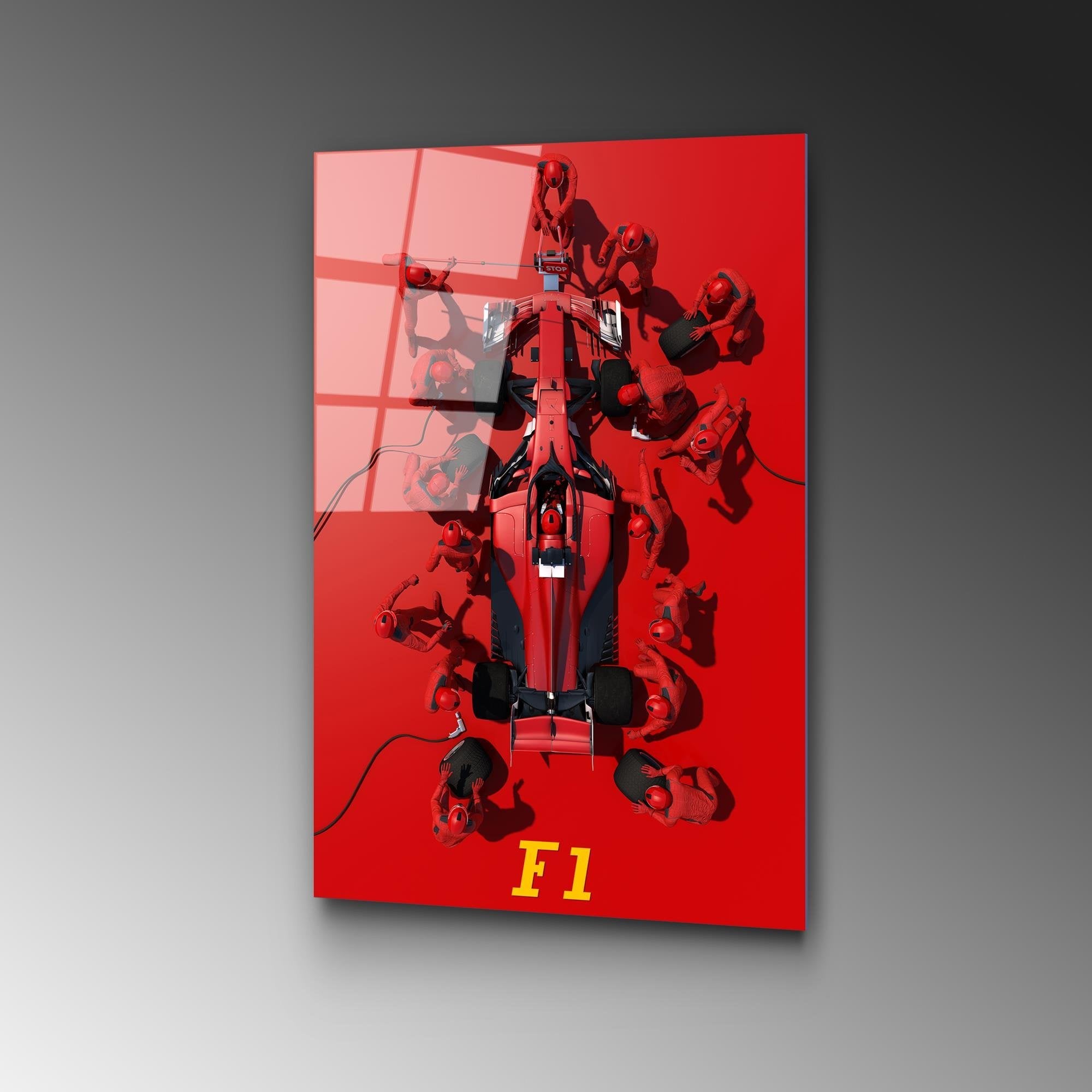 UV-384 Baskılı Cam Dikdörtgen Duvar Tablosu | ByLamp