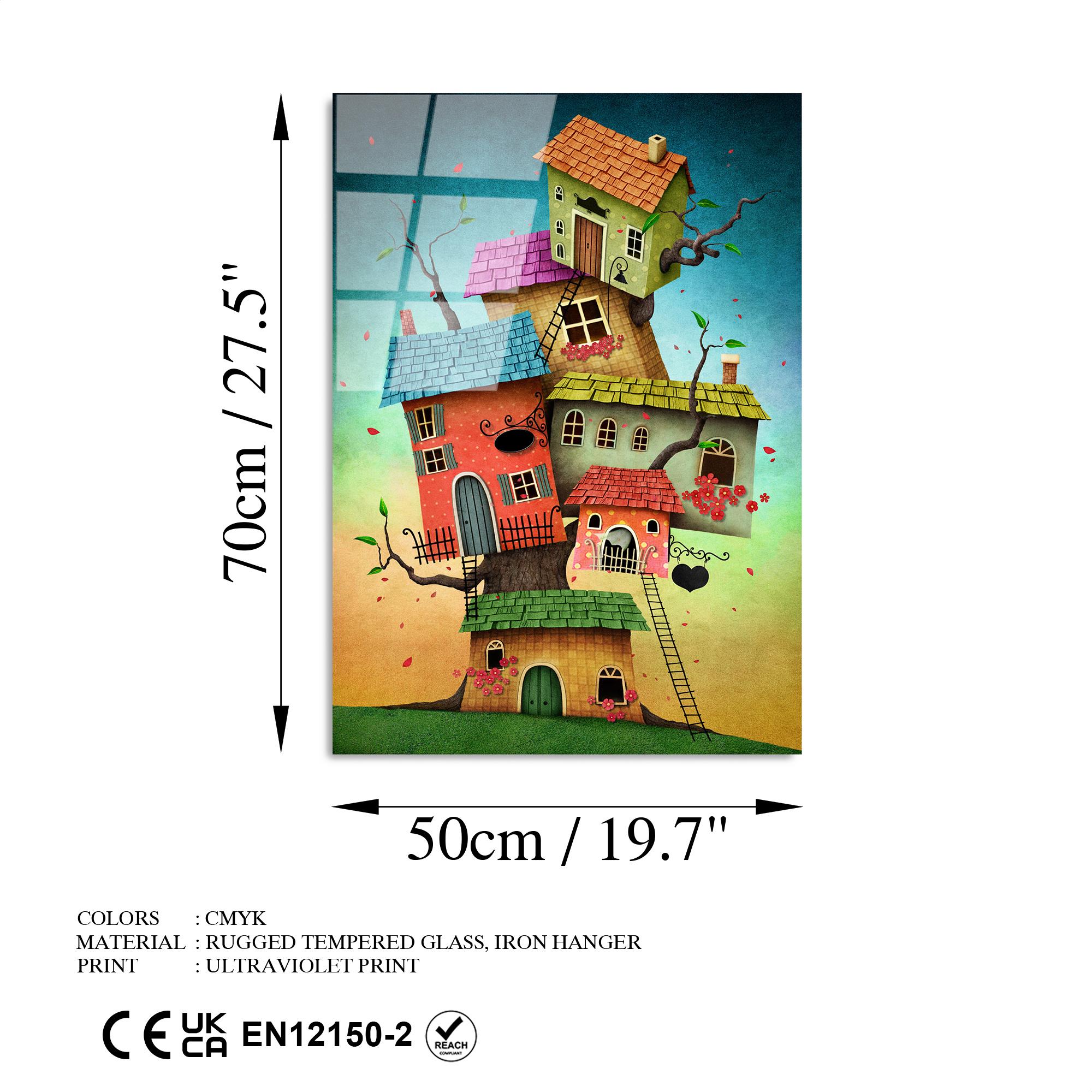 UV-388 Baskılı Cam Dikdörtgen Duvar Tablosu | ByLamp