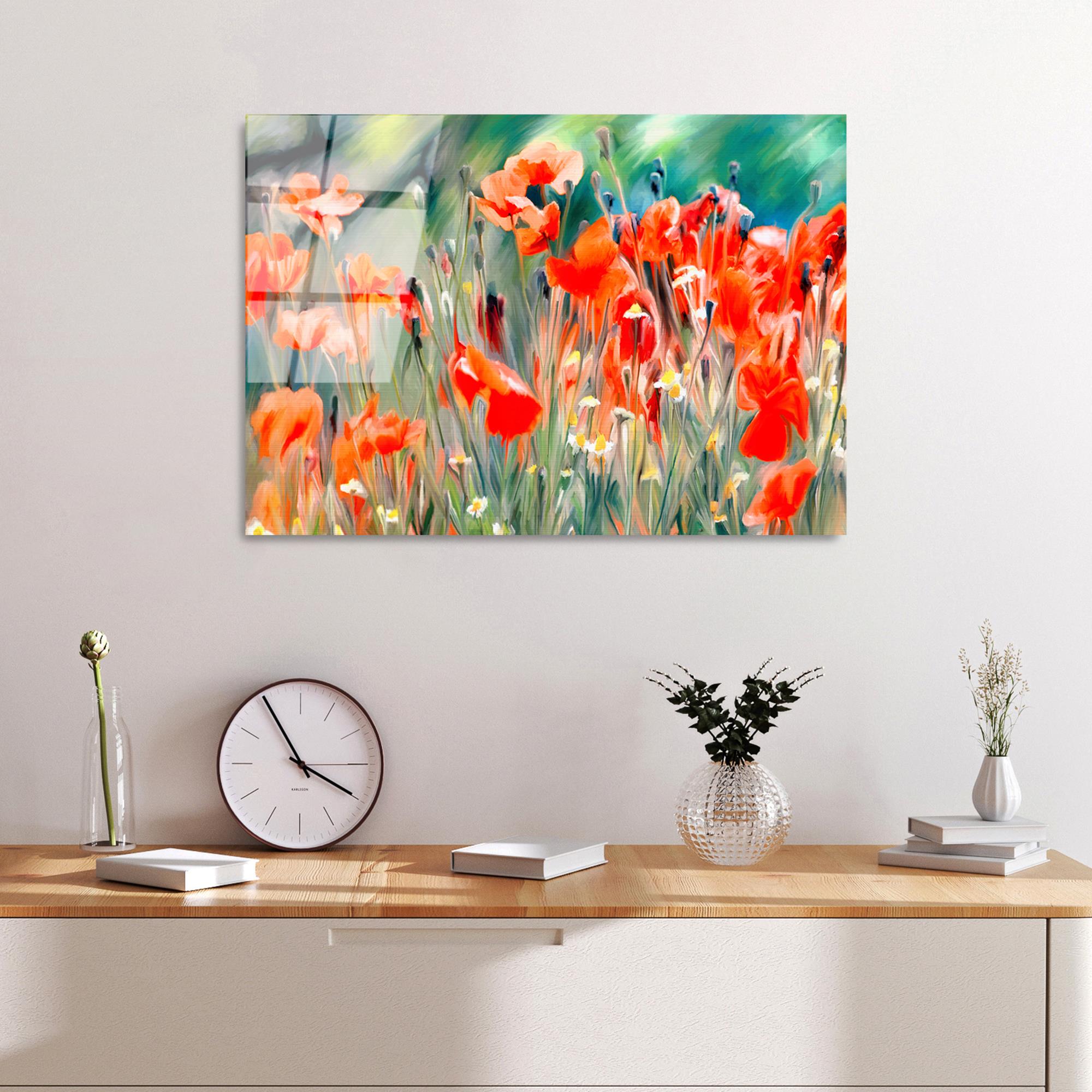 UV-389 Baskılı Cam Dikdörtgen Duvar Tablosu | ByLamp