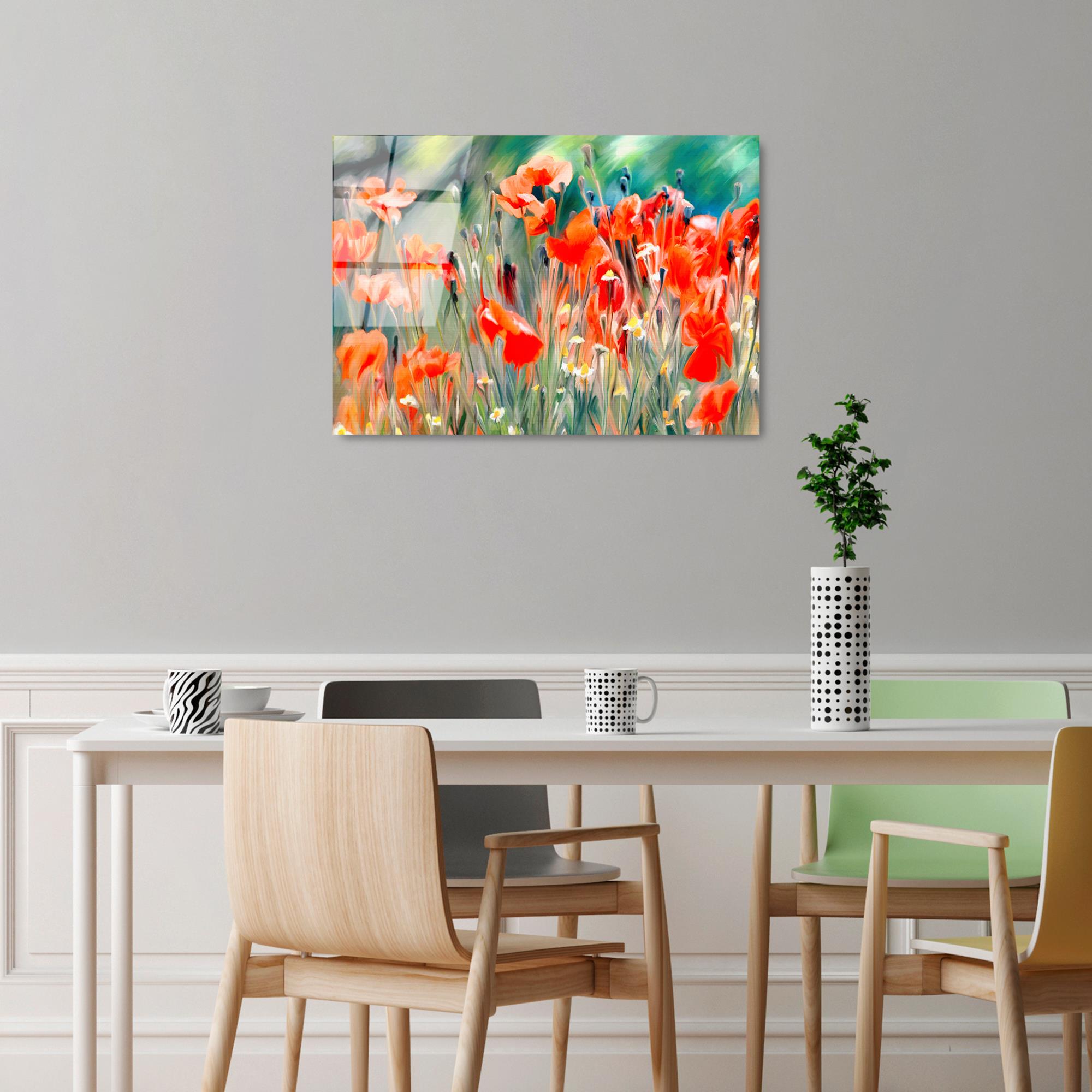 UV-389 Baskılı Cam Dikdörtgen Duvar Tablosu | ByLamp