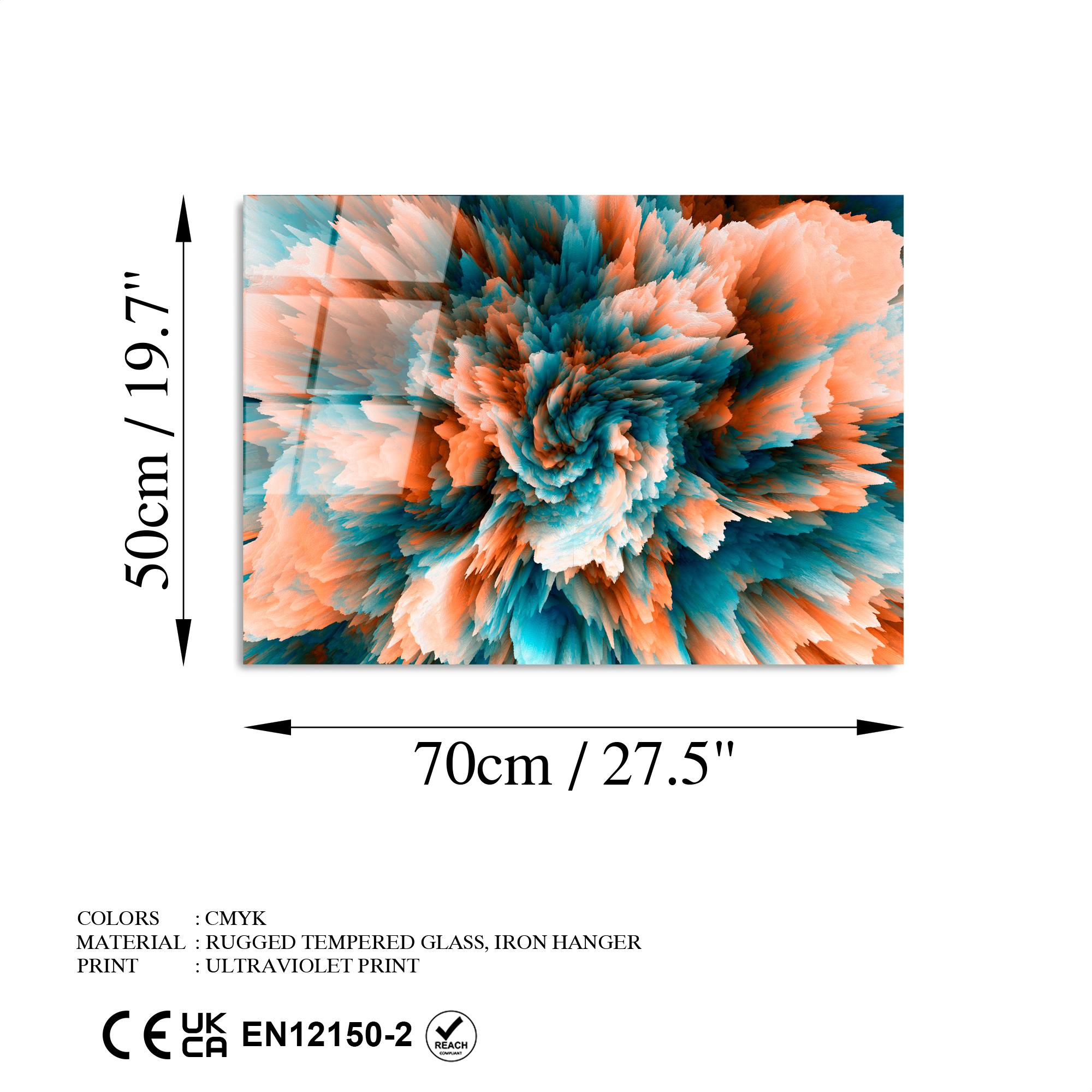 UV-391 Baskılı Cam Dikdörtgen Duvar Tablosu | ByLamp