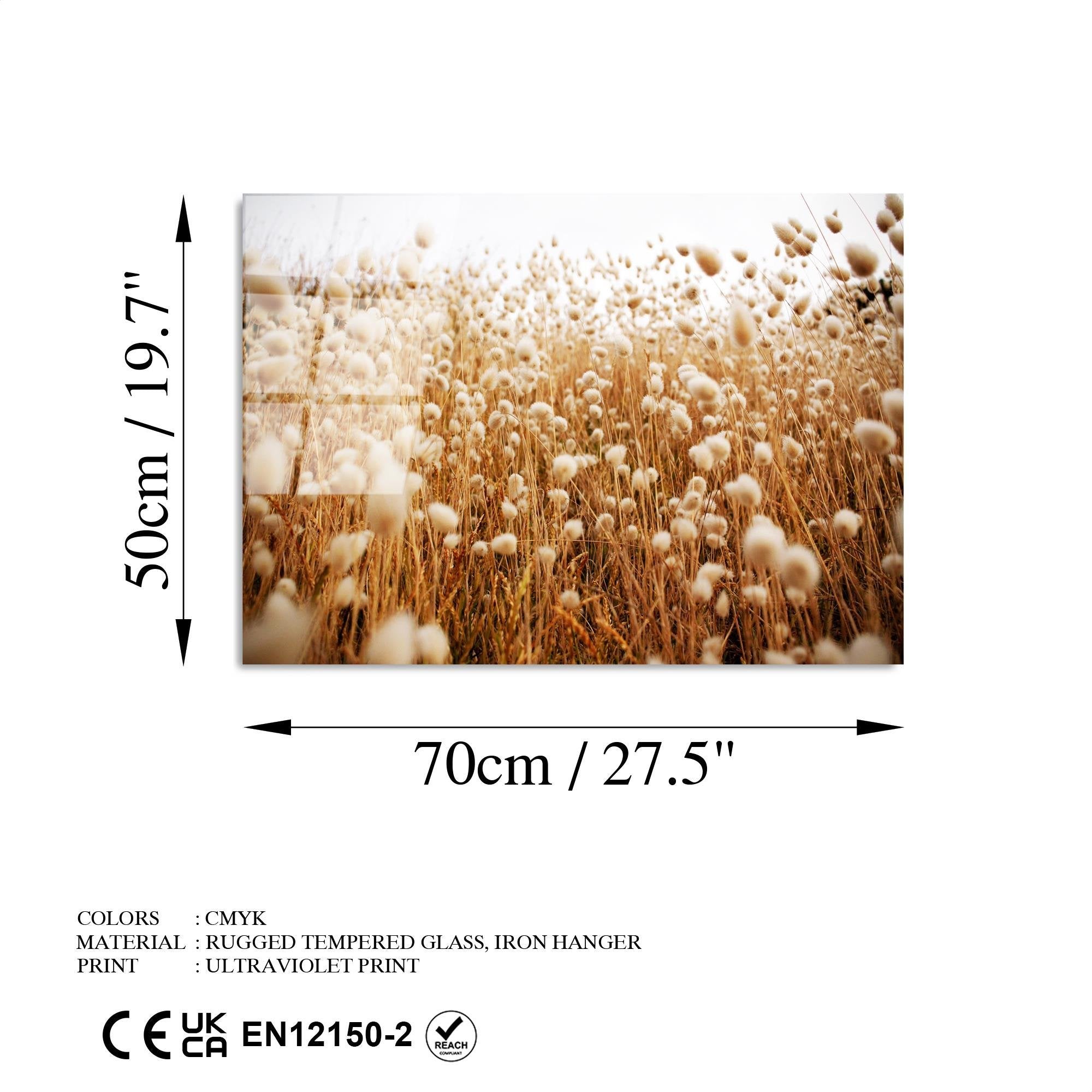 UV-405 Baskılı Cam Dikdörtgen Duvar Tablosu | ByLamp