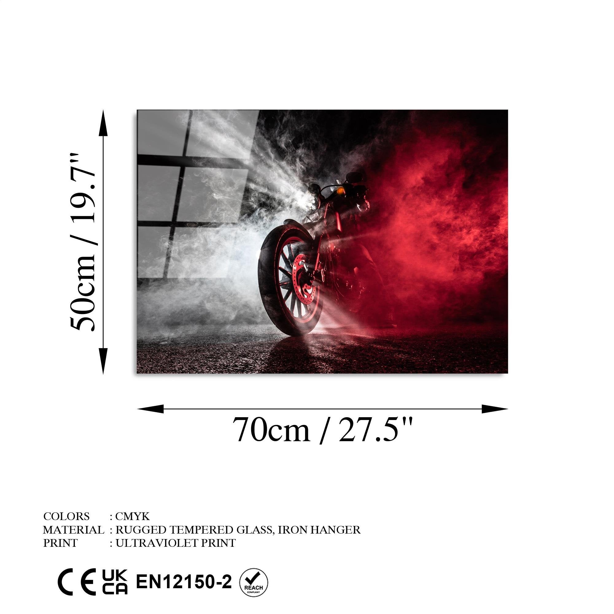 UV-428 Baskılı Cam Dikdörtgen Duvar Tablosu | ByLamp