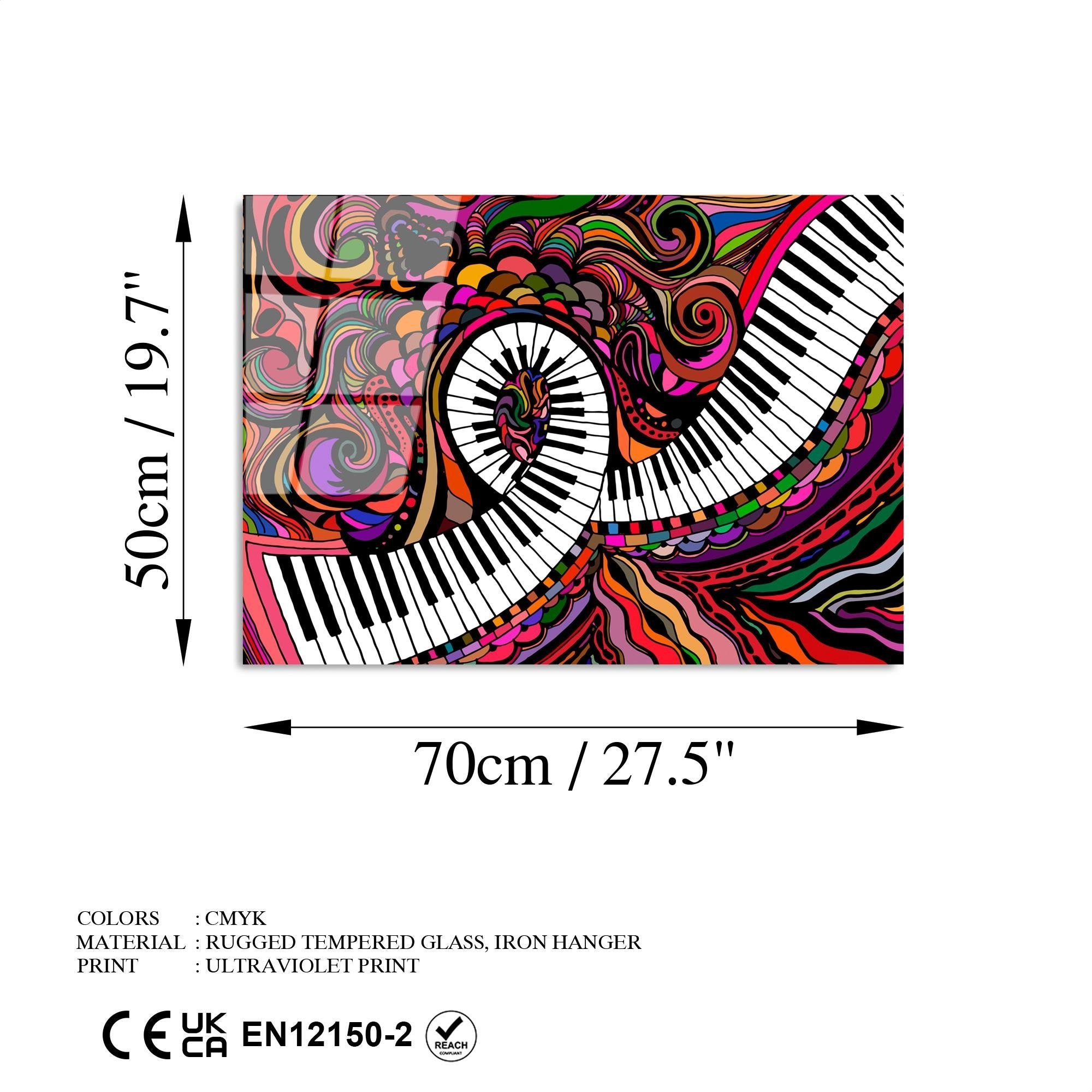 UV-429 Baskılı Cam Dikdörtgen Duvar Tablosu | ByLamp