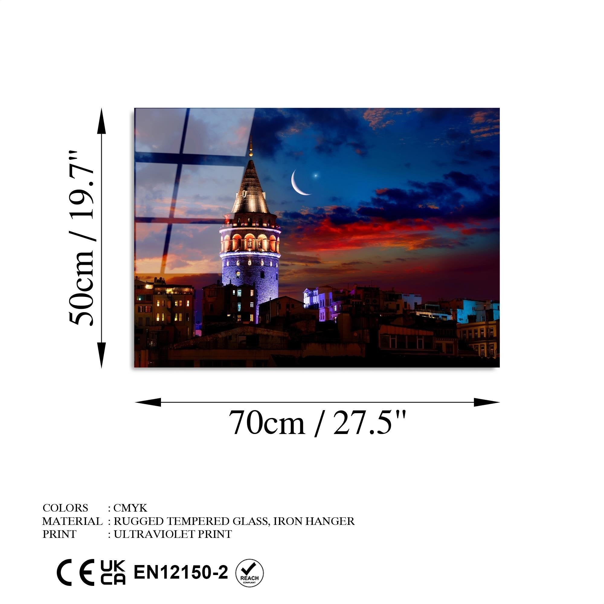 UV-430 Baskılı Cam Dikdörtgen Duvar Tablosu | ByLamp