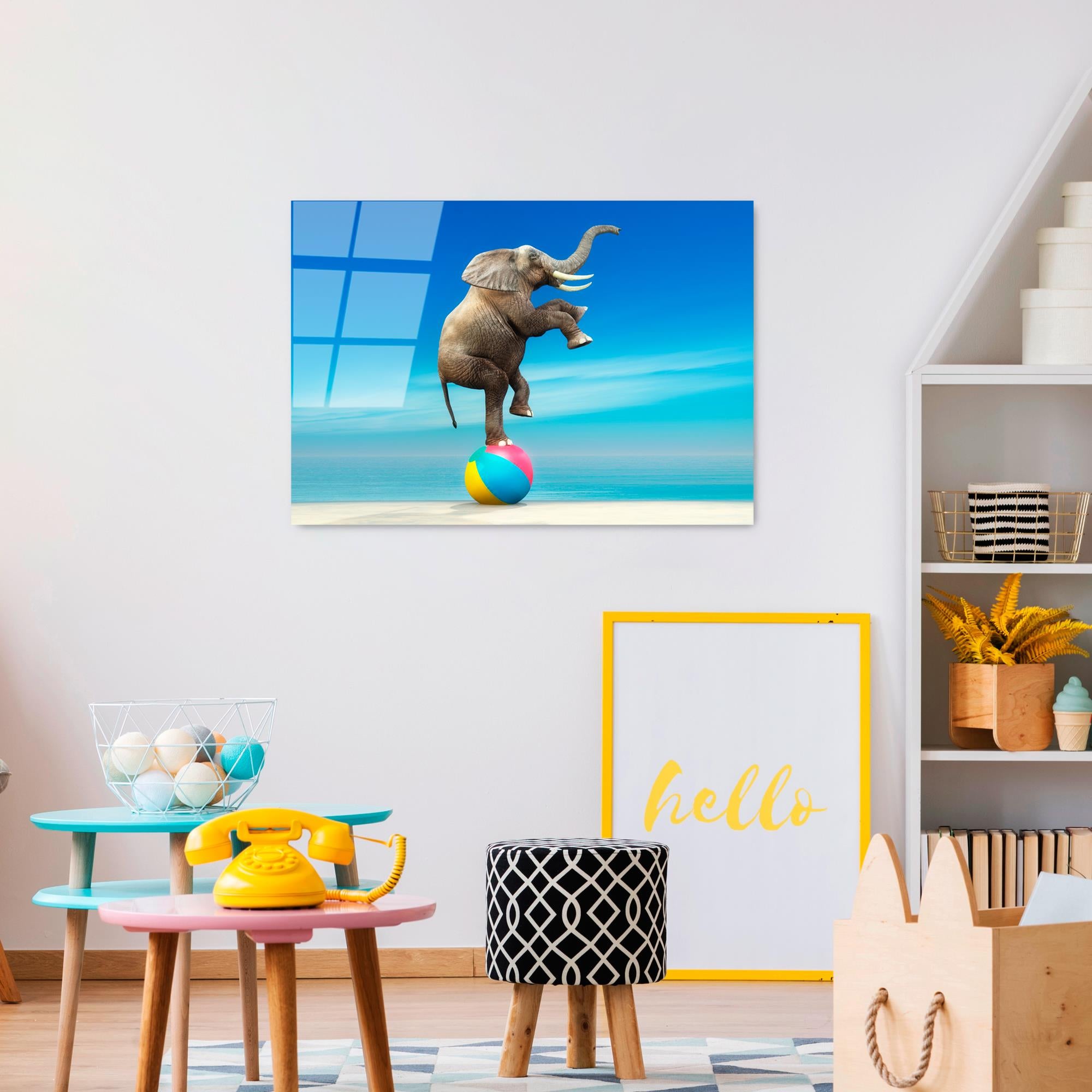 UV-431 Baskılı Cam Dikdörtgen Duvar Tablosu | ByLamp