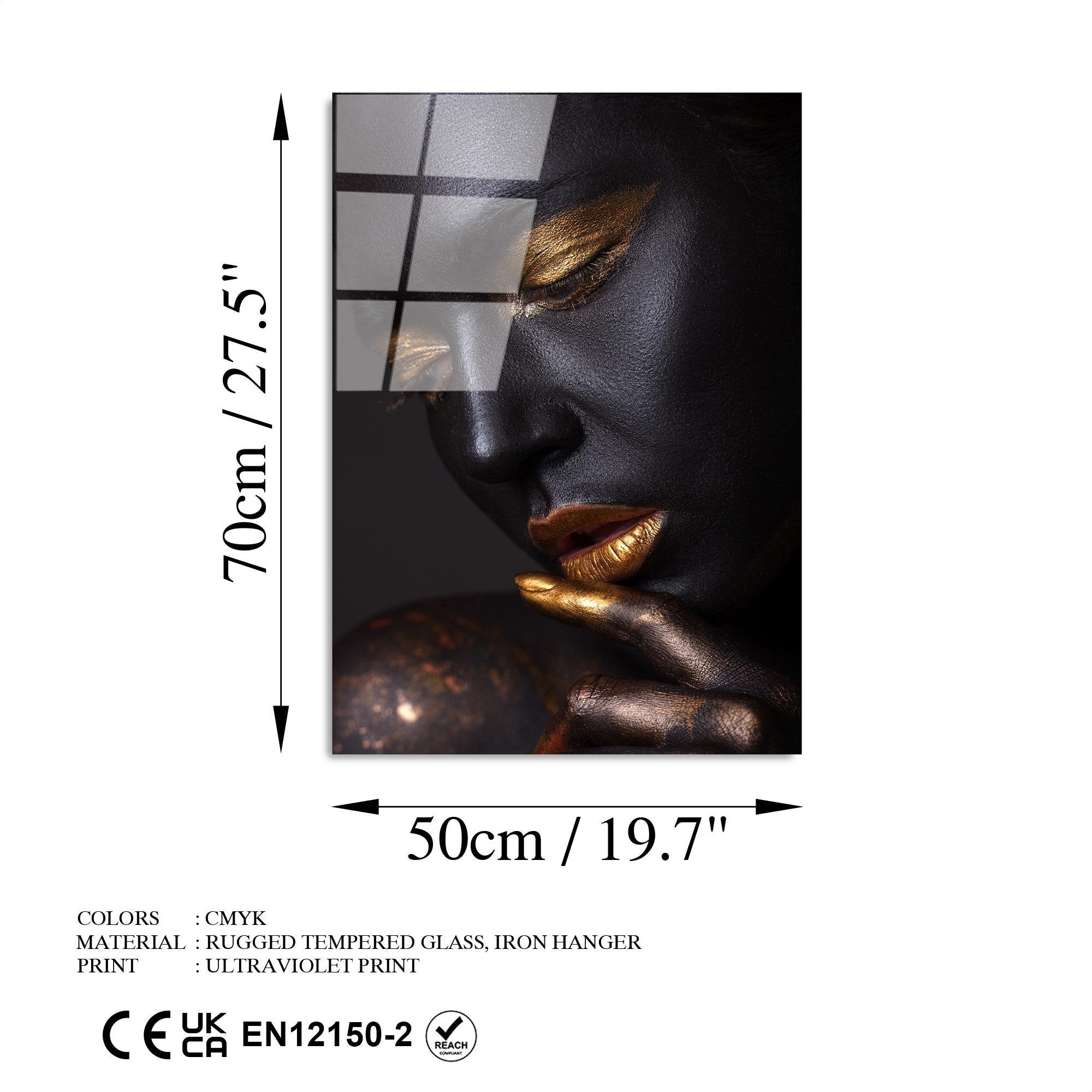 UV-433 Baskılı Cam Dikdörtgen Duvar Tablosu | ByLamp