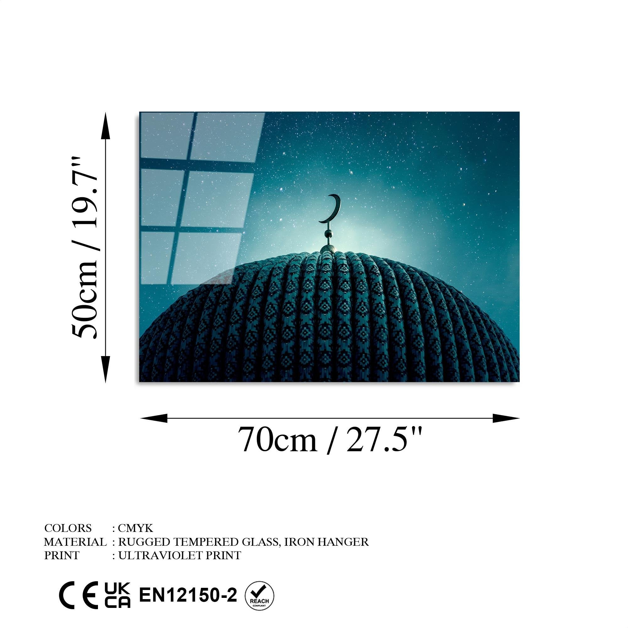 UV-439 Baskılı Cam Dikdörtgen Duvar Tablosu | ByLamp