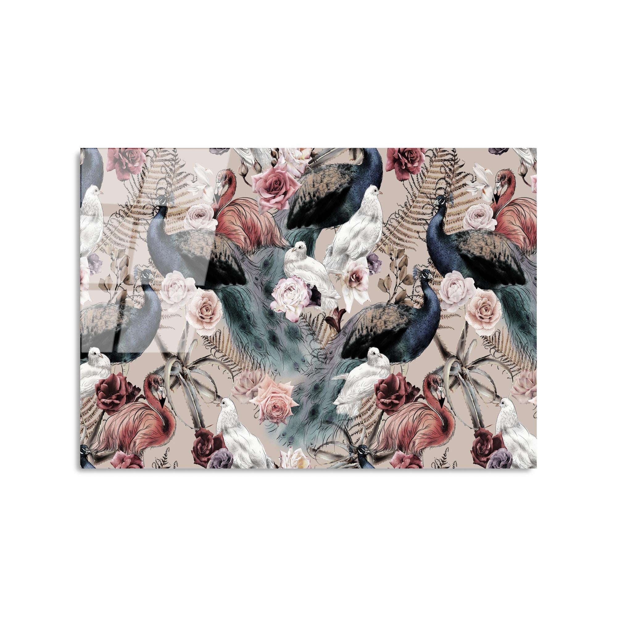 UV-446 Baskılı Cam Dikdörtgen Duvar Tablosu | ByLamp