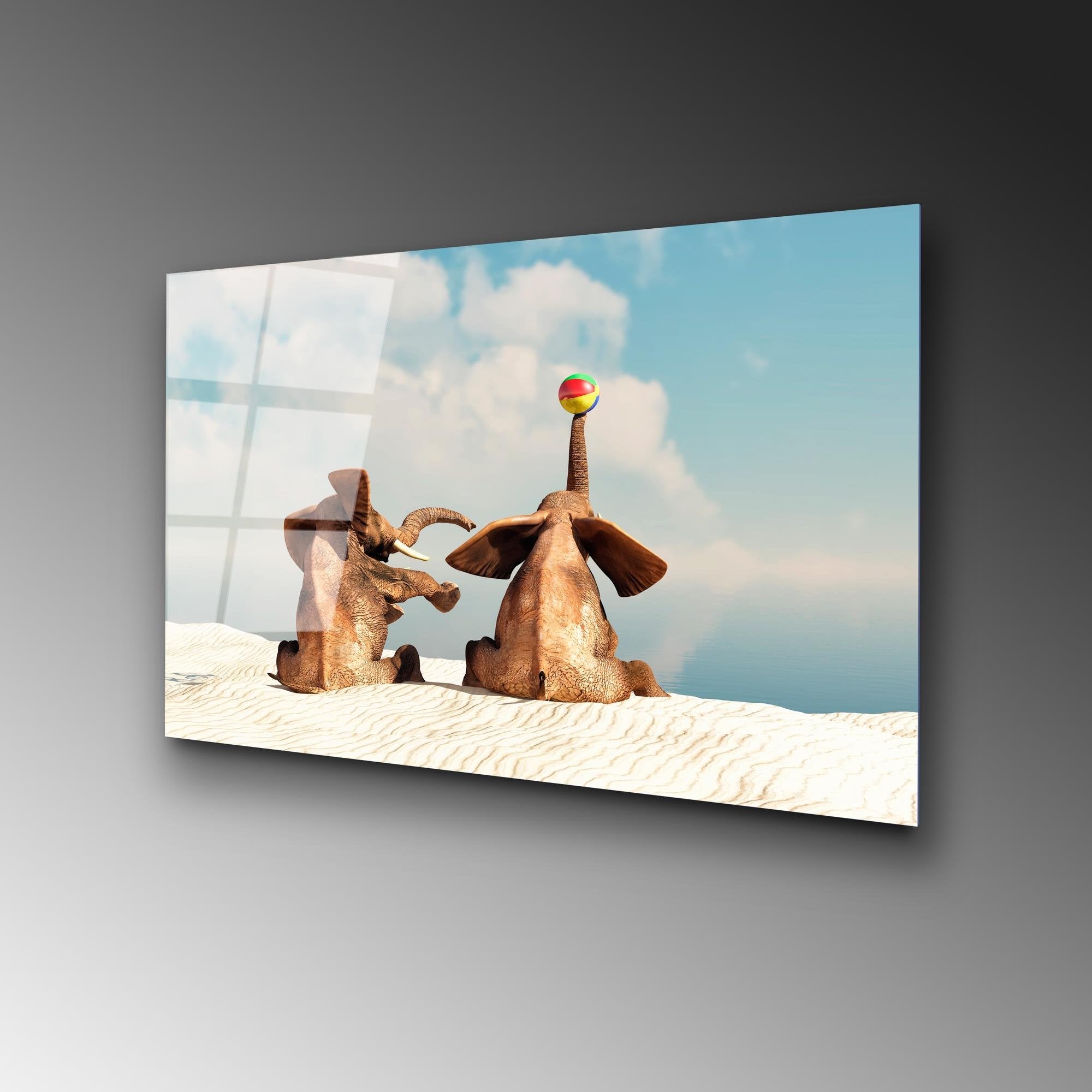 UV-456 Baskılı Cam Dikdörtgen Duvar Tablosu | ByLamp