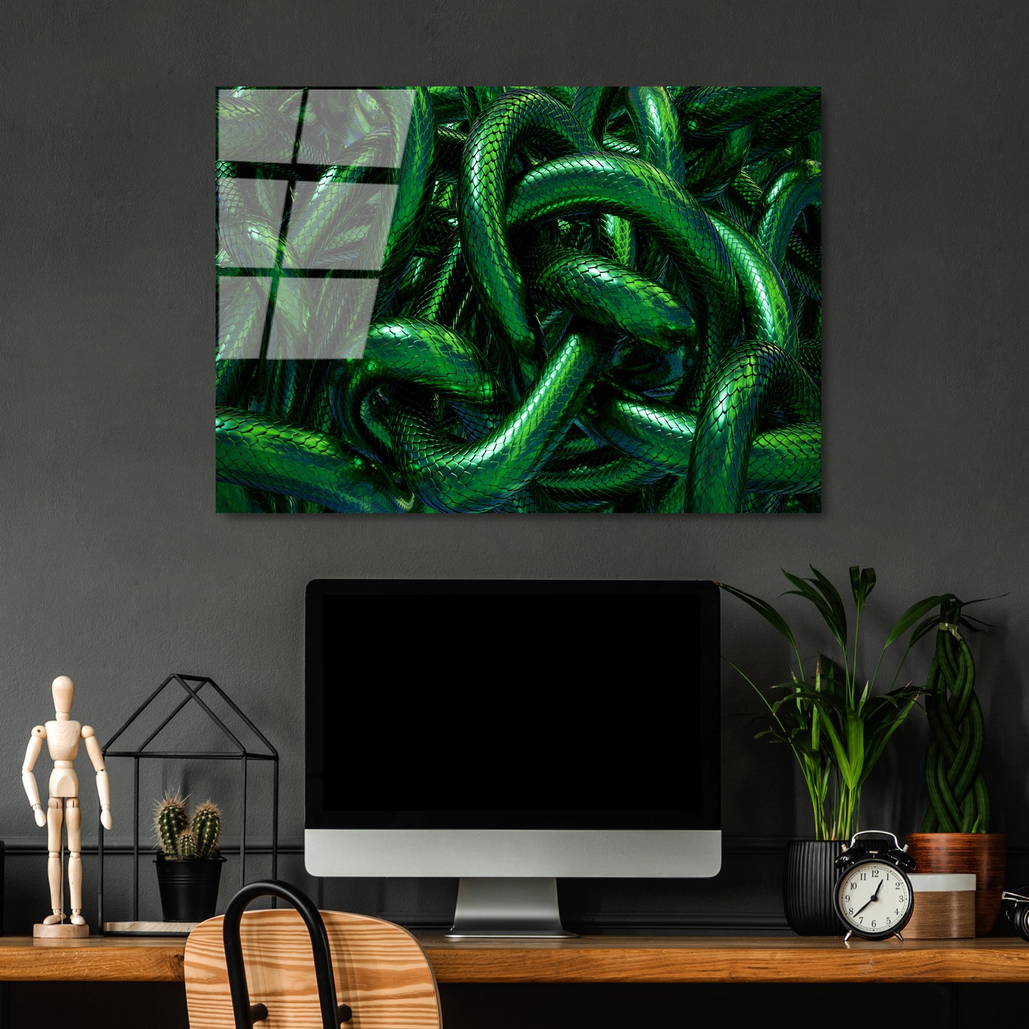 UV-460 Baskılı Cam Dikdörtgen Duvar Tablosu | ByLamp