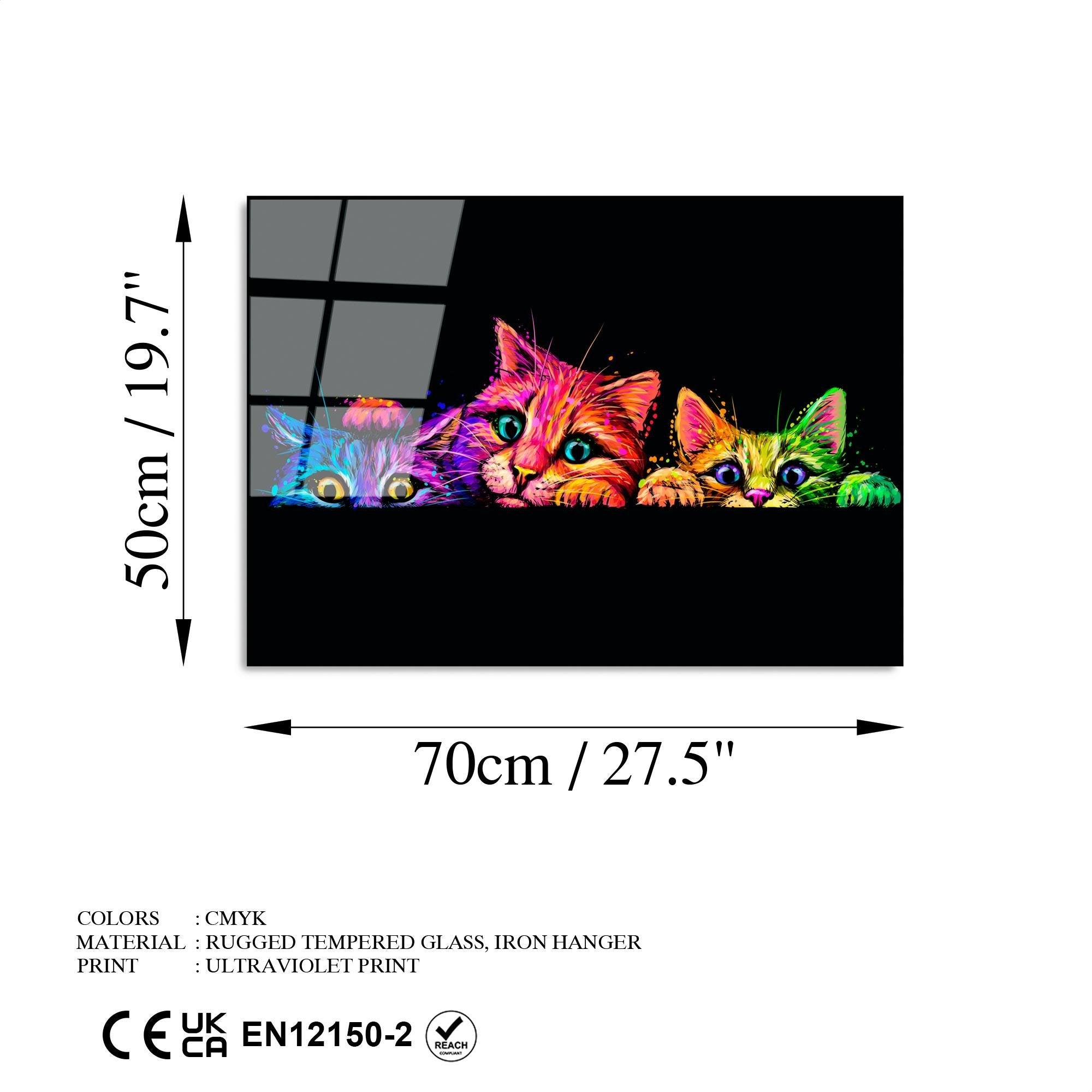 UV-463 Baskılı Cam Dikdörtgen Duvar Tablosu | ByLamp