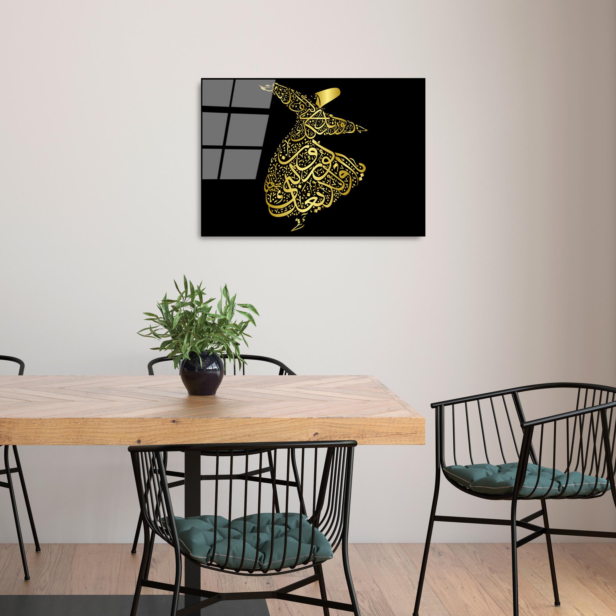 UV-468 Baskılı Cam Dikdörtgen Duvar Tablosu | ByLamp