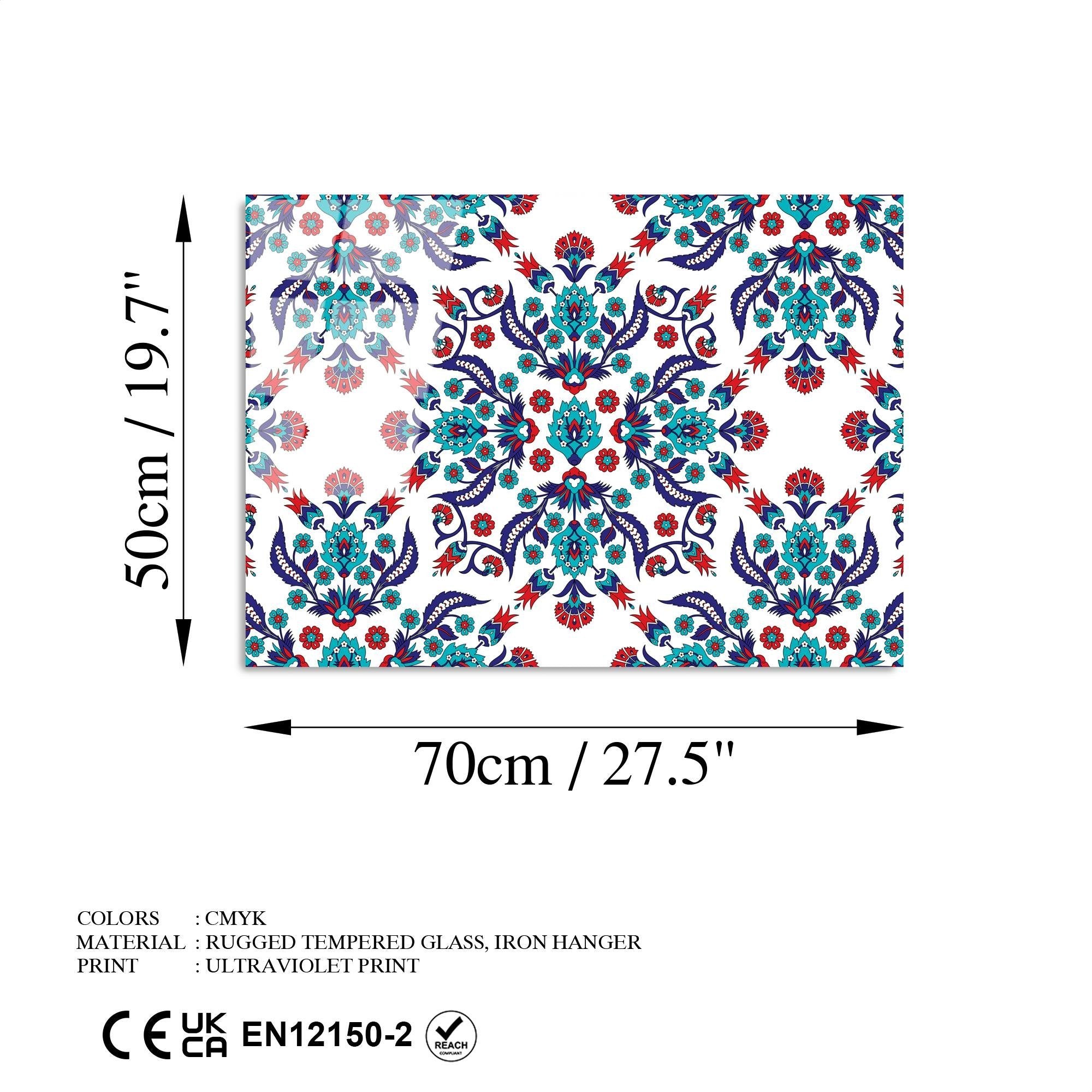 UV-477 Baskılı Cam Dikdörtgen Duvar Tablosu | ByLamp