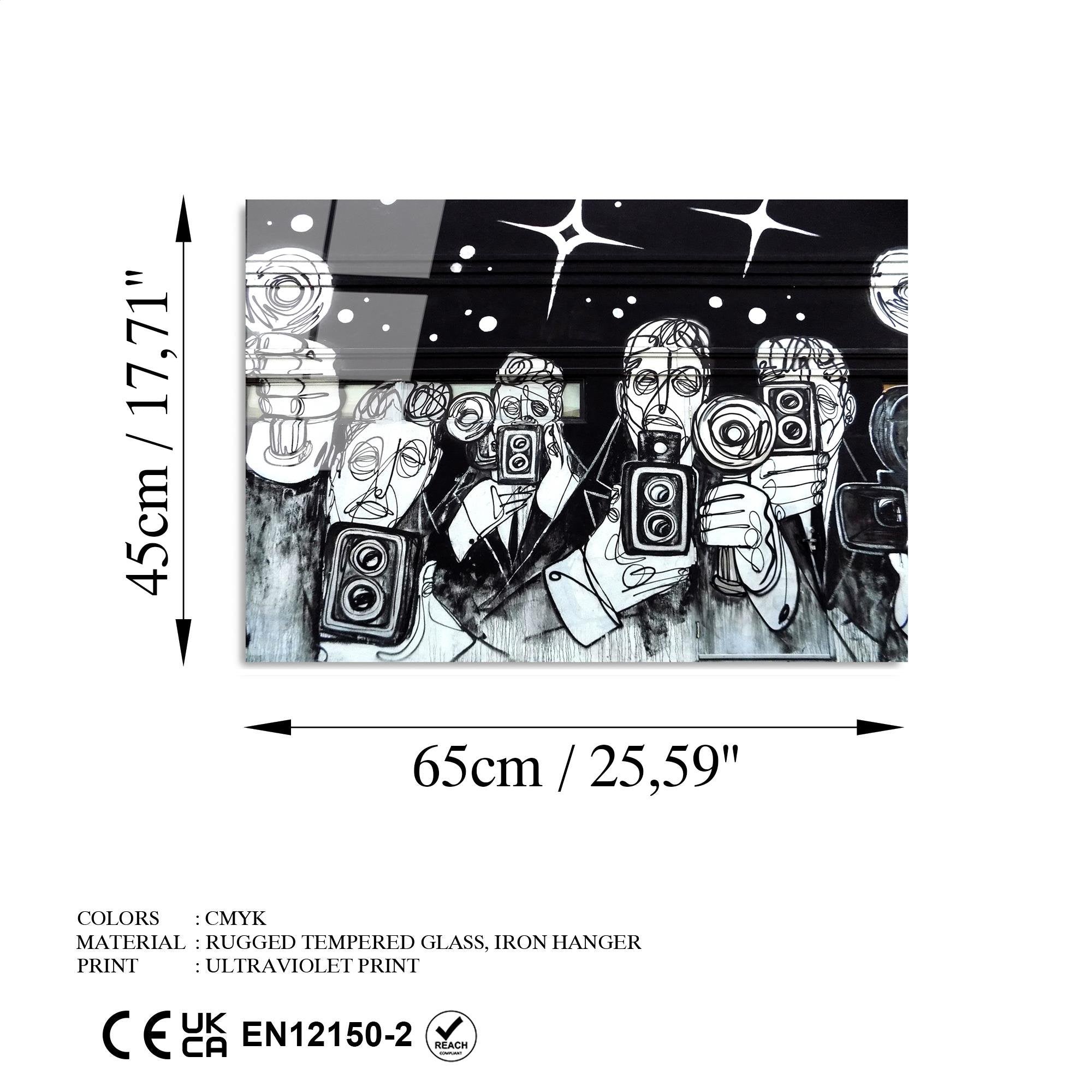 UV-480 Baskılı Cam Dikdörtgen Duvar Tablosu | ByLamp