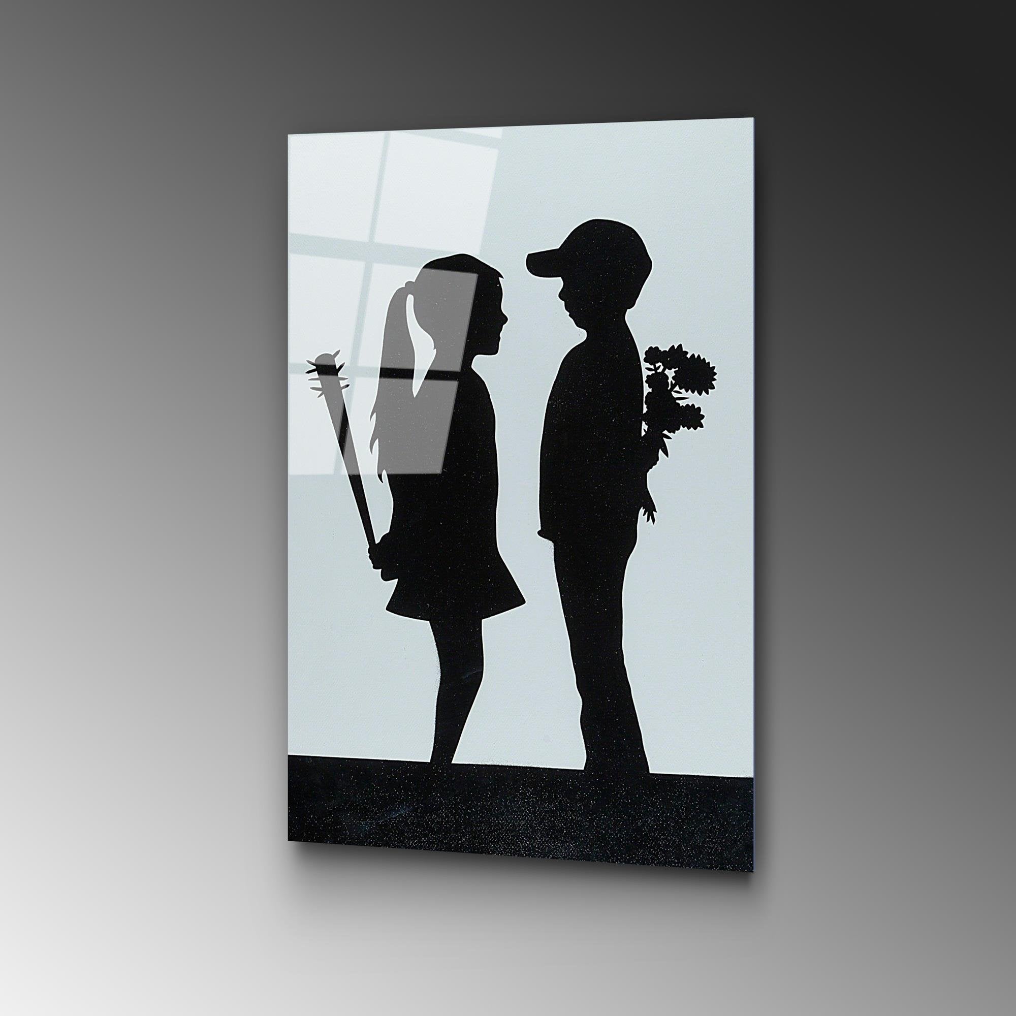 UV-502 Baskılı Cam Dikdörtgen Duvar Tablosu | ByLamp