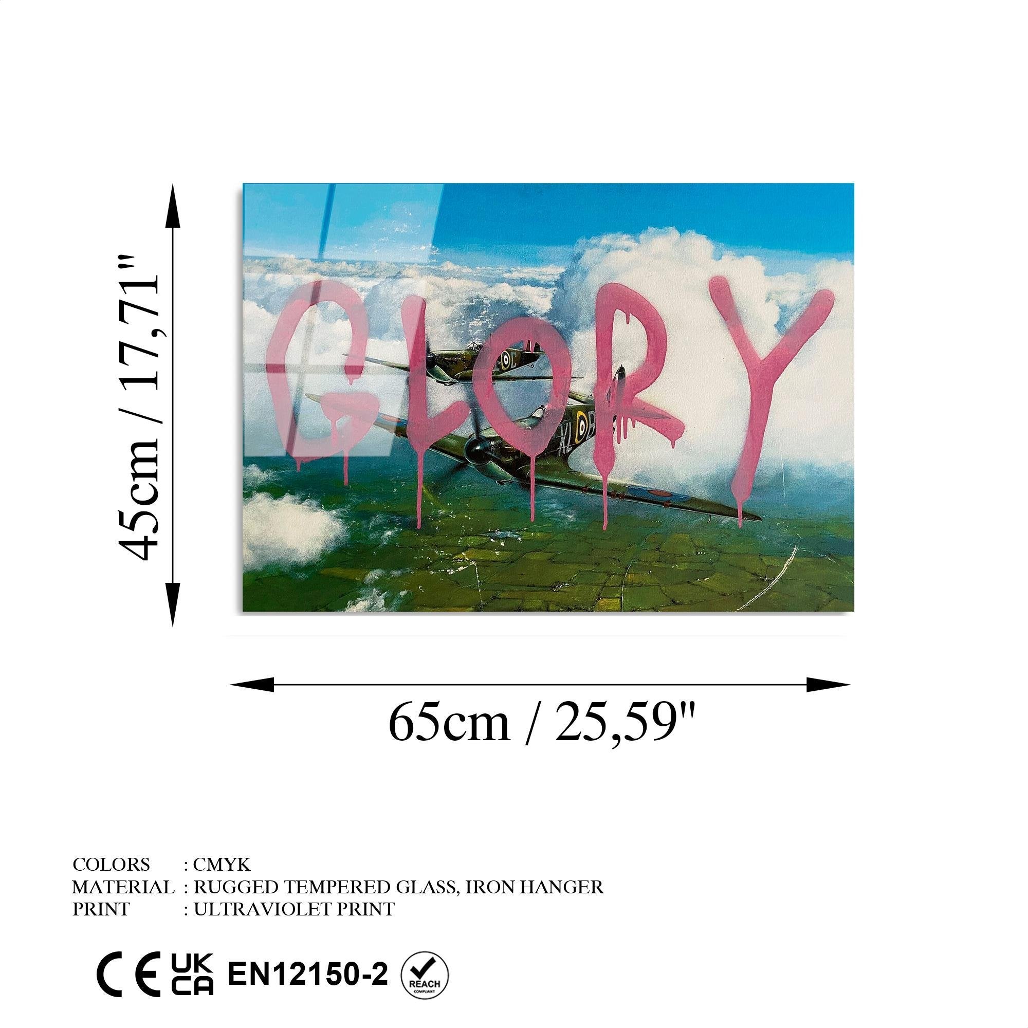 UV-507 Baskılı Cam Dikdörtgen Duvar Tablosu | ByLamp