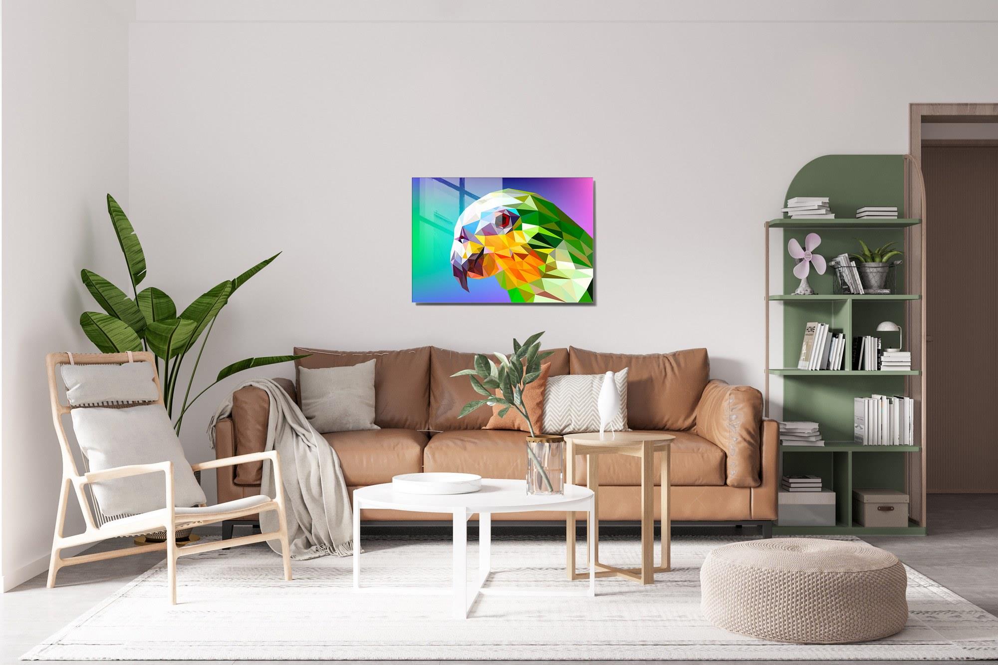 UV-510 Baskılı Cam Dikdörtgen Duvar Tablosu | ByLamp