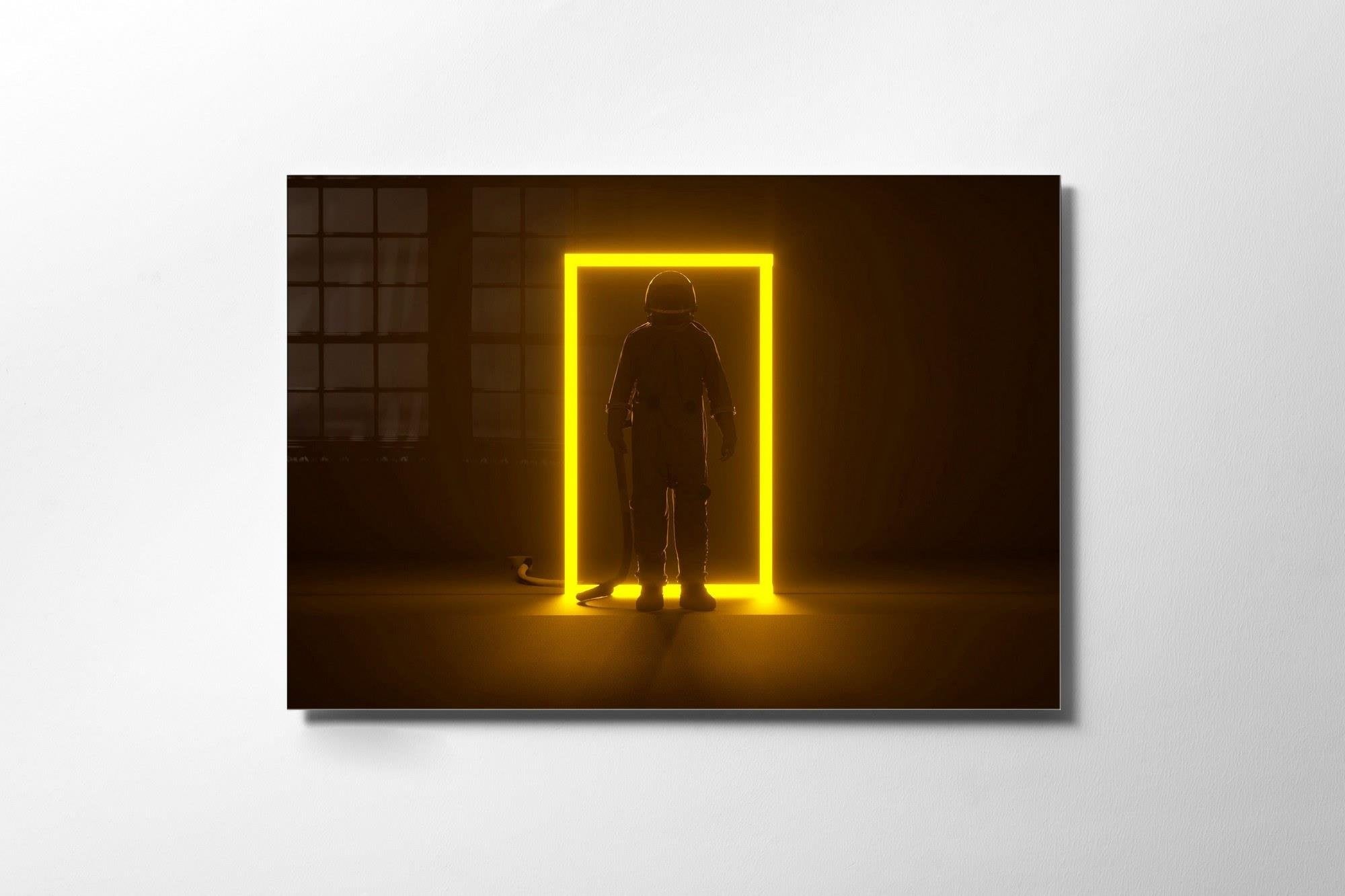 UV-523 Baskılı Cam Dikdörtgen Duvar Tablosu | ByLamp