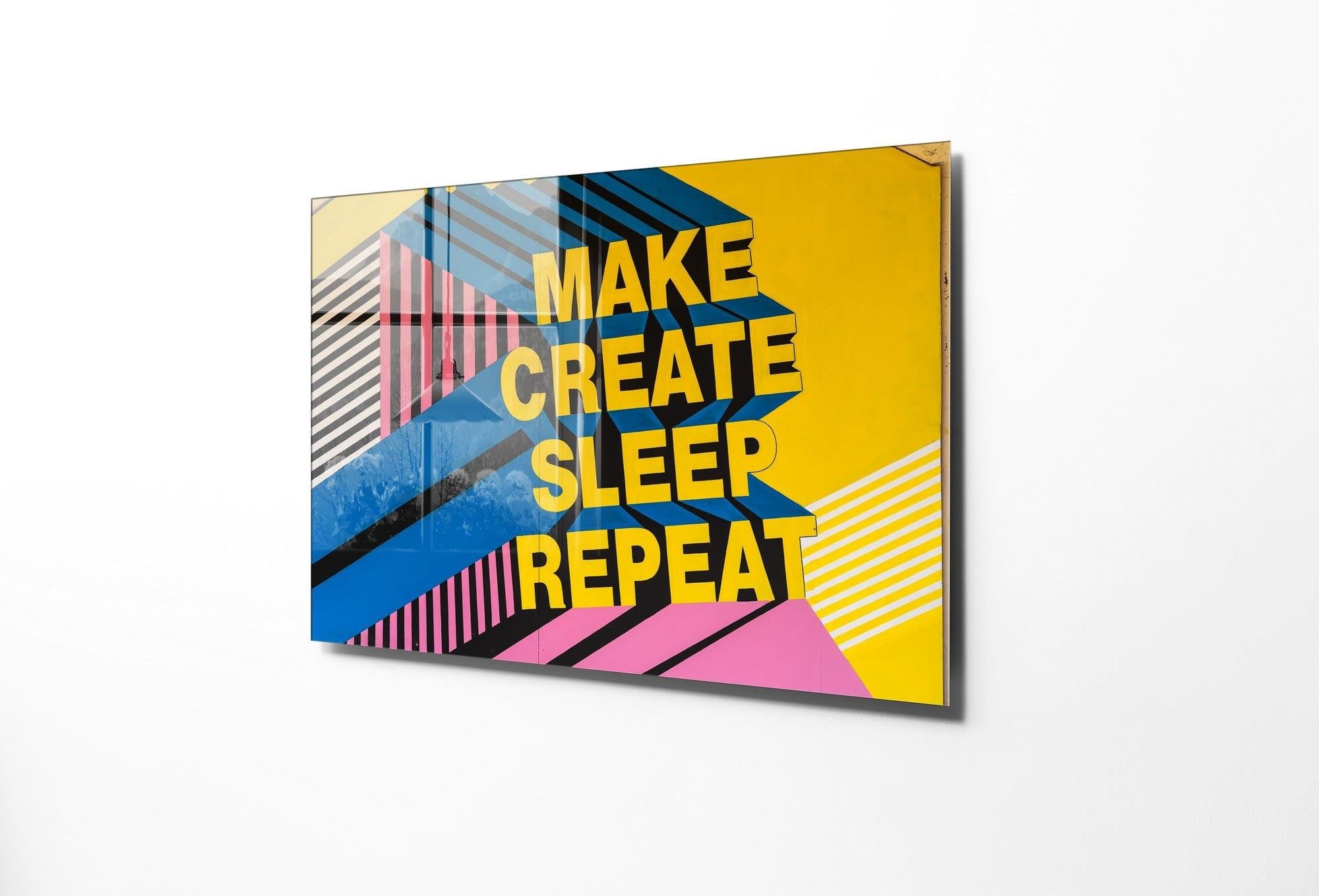 UV-524 Baskılı Cam Dikdörtgen Duvar Tablosu | ByLamp