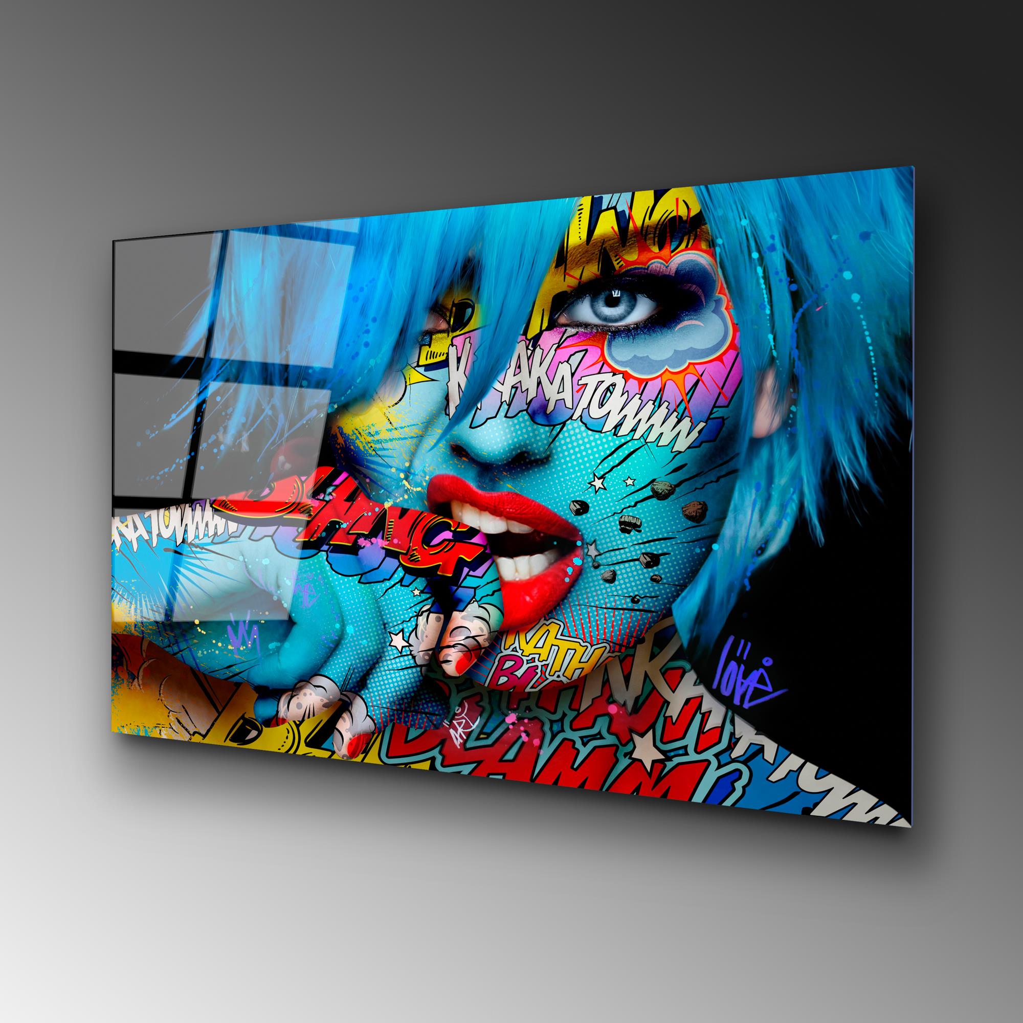 UV-713 Baskılı Cam Dikdörtgen Duvar Tablosu | ByLamp