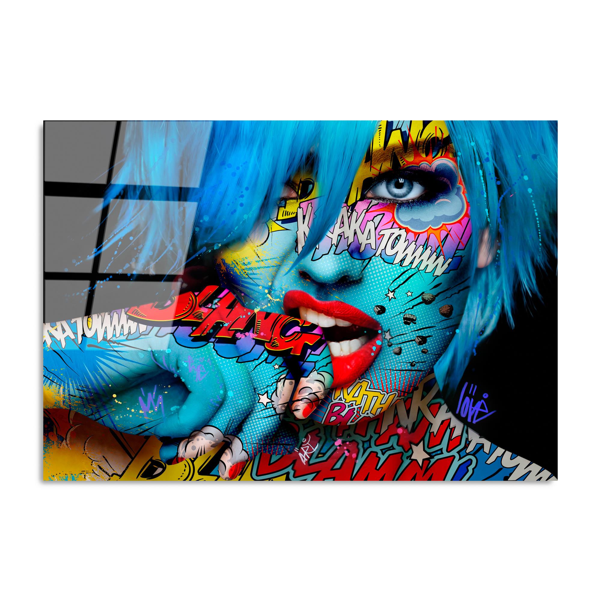 UV-713 Baskılı Cam Dikdörtgen Duvar Tablosu | ByLamp