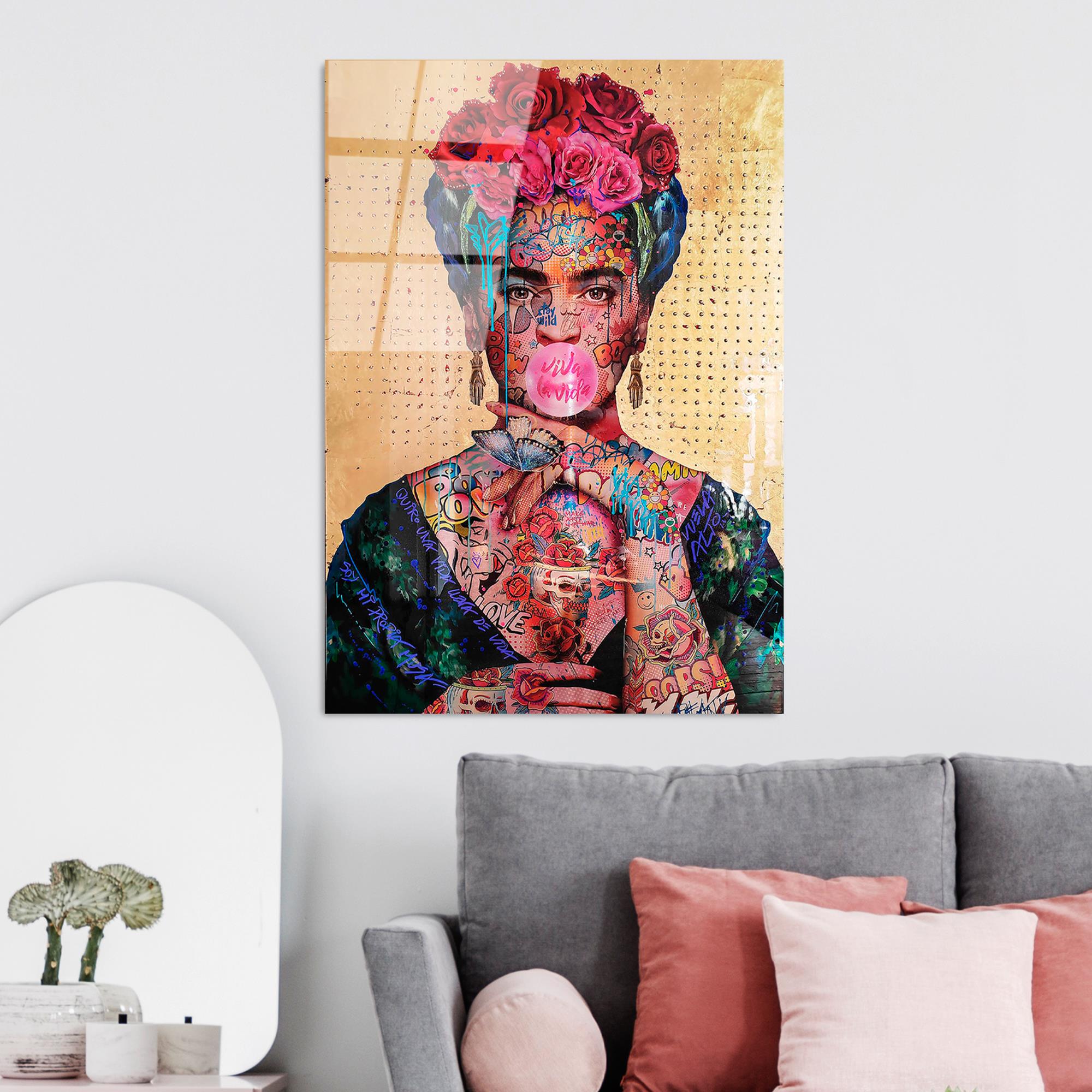 UV-722 Baskılı Cam Dikdörtgen Duvar Tablosu | ByLamp