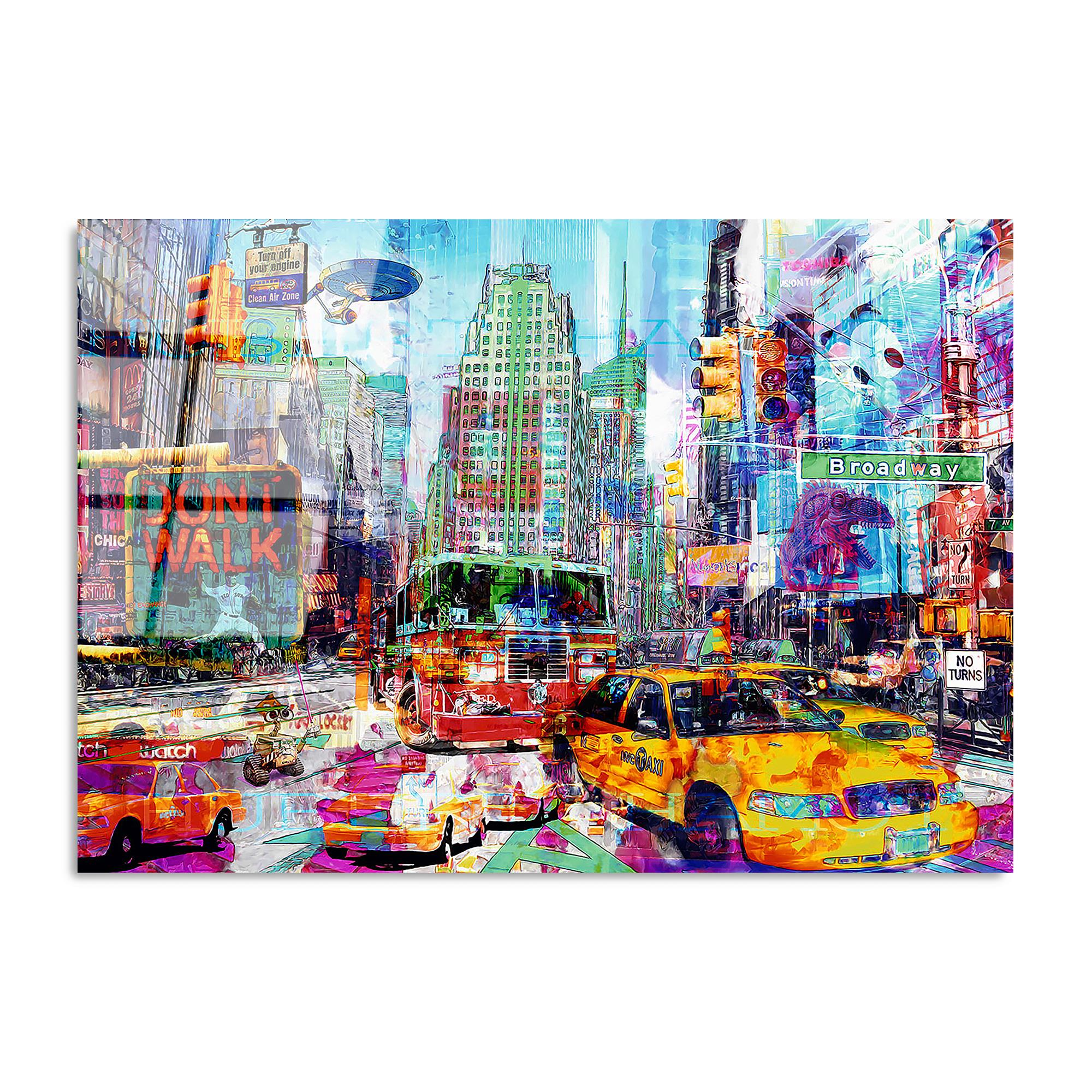 UV-734 Baskılı Cam Dikdörtgen Duvar Tablosu | ByLamp